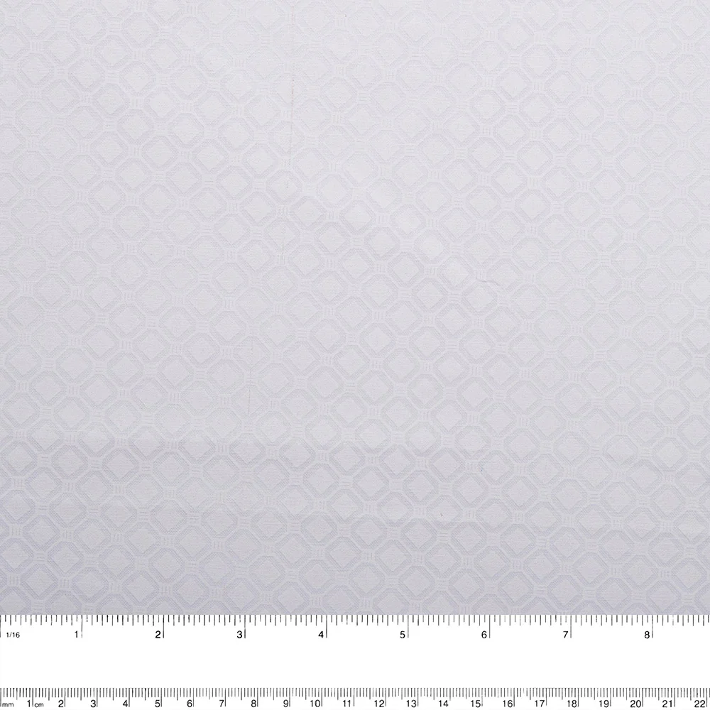 MONOTONE Wide-width fabric - Cube - White - Image 3