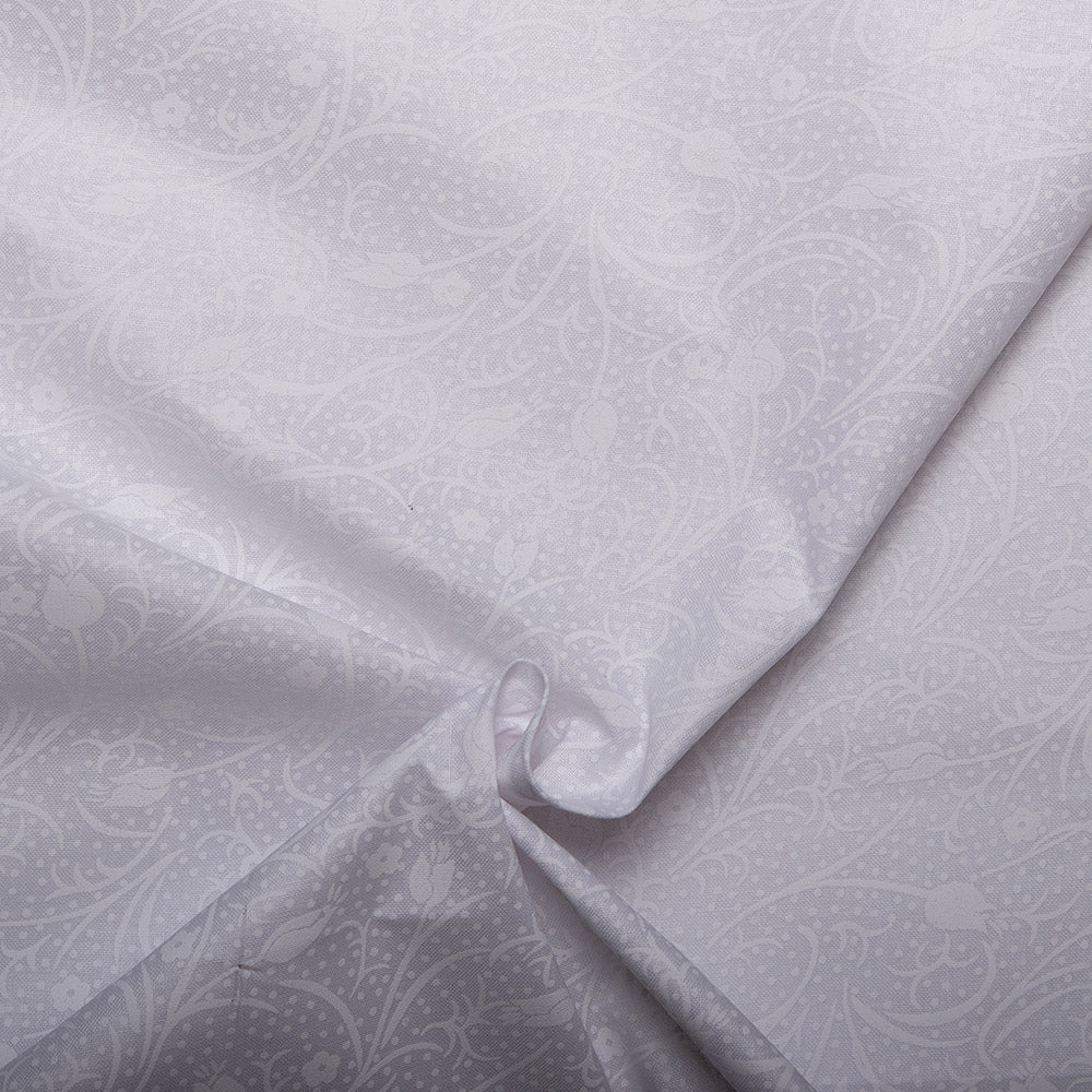 MONOTONE Wide-width fabric - Tulips - White - Image 2
