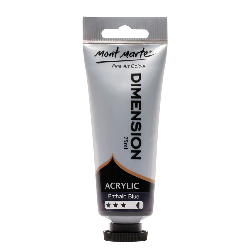 MONT MARTE Dimension Acrylic Paint - 75ml - Phthalo Blue
