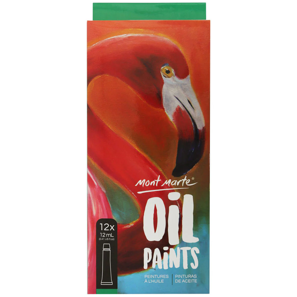 MONT MARTE Oil Paints Set- 12ml each - 12pcs