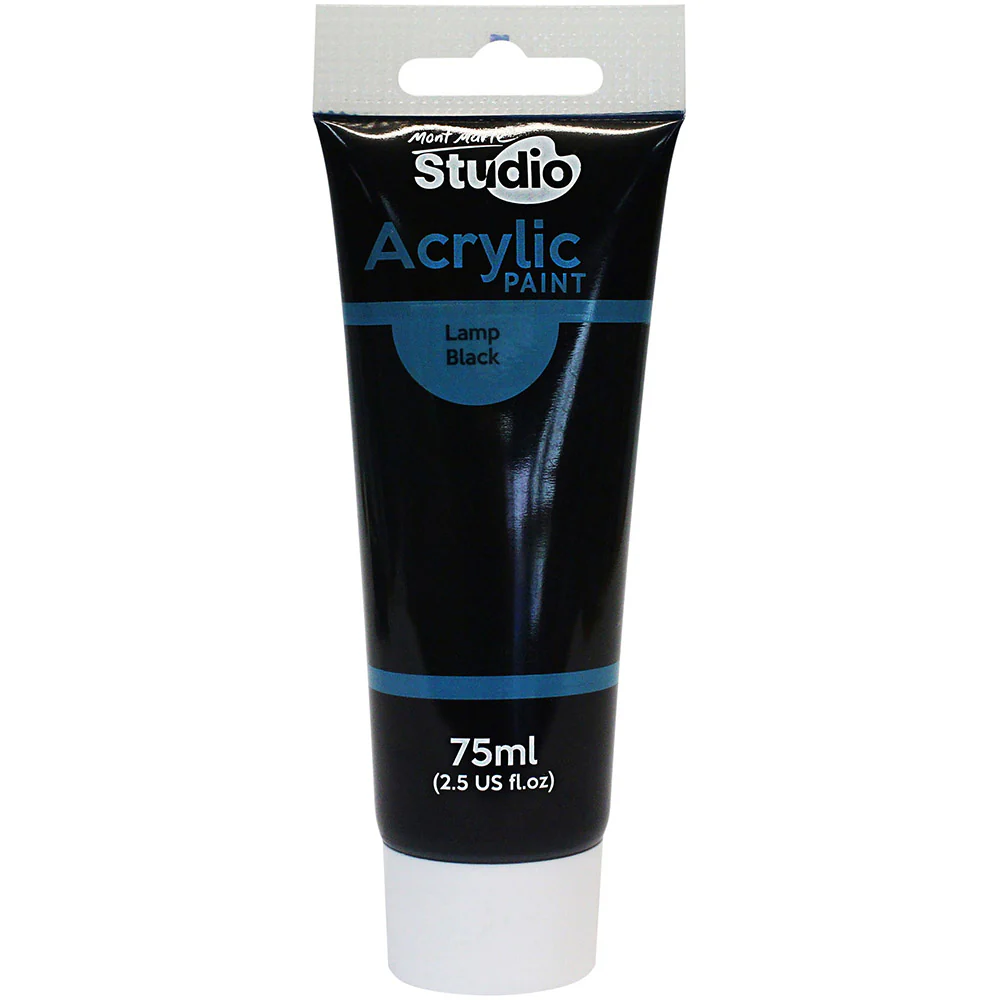 MONT MARTE Studio Acrylic Paint - 75ml - Black