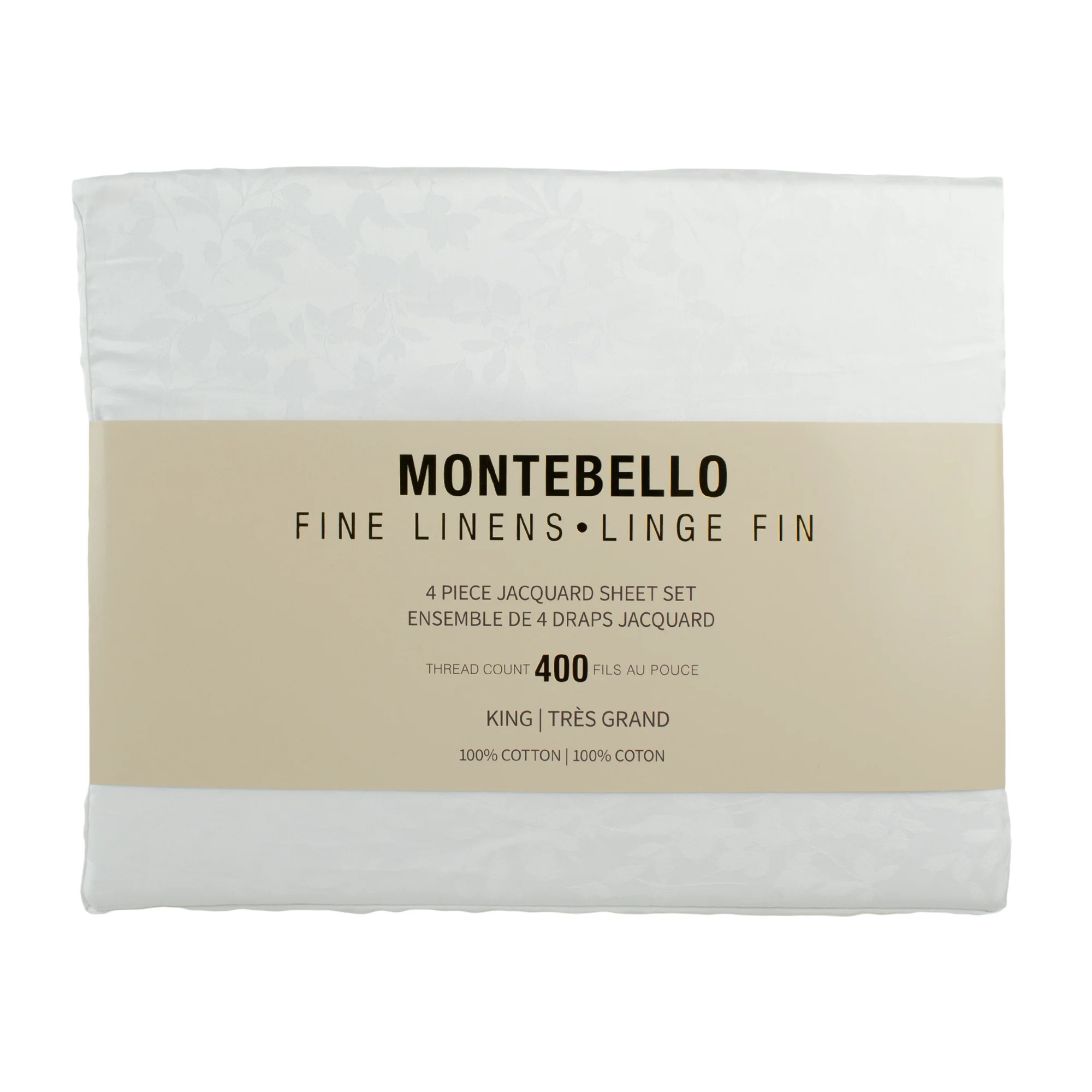 Montebello - 400 Thread Count Sheet Set - White - Image 3
