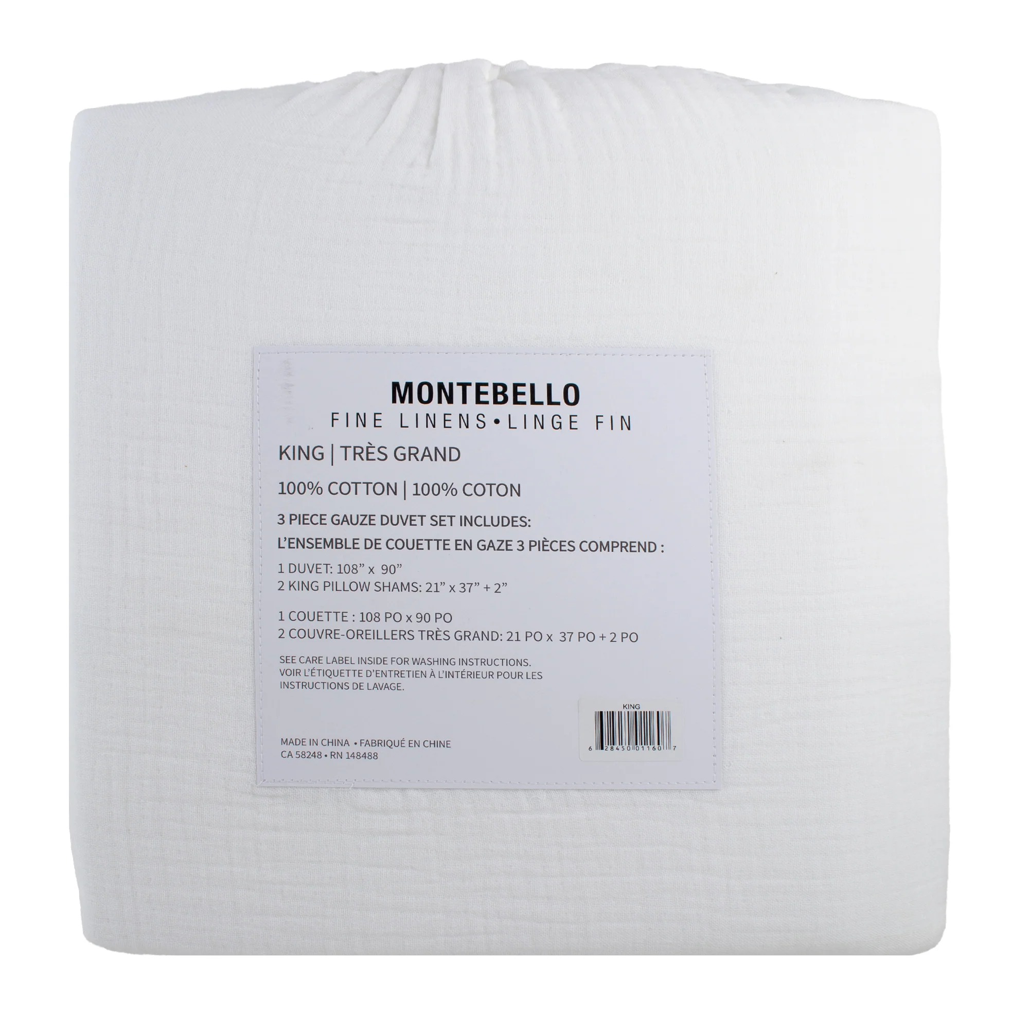Montebello - Gaze 3 pc Duvet cover - White - Image 4