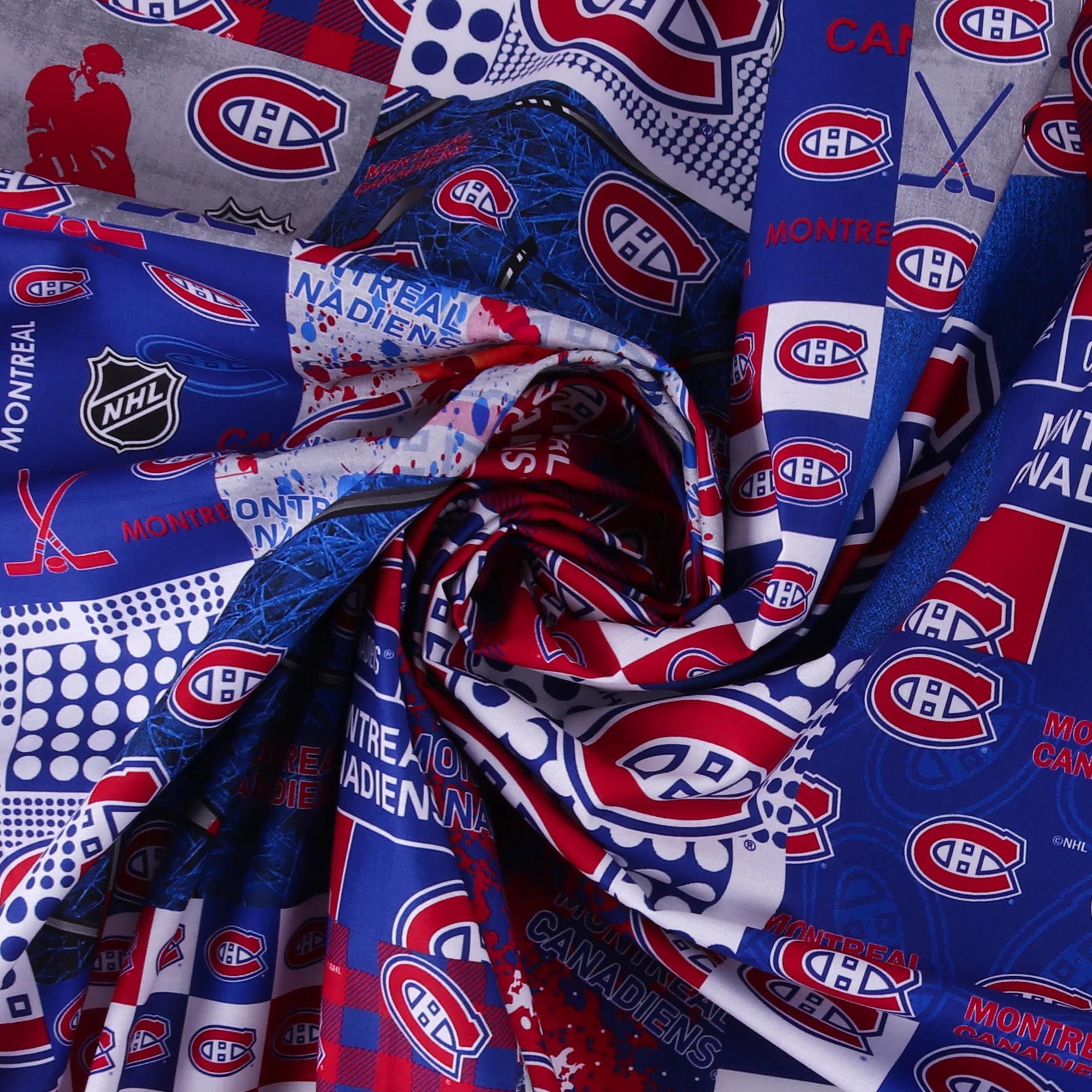 Montreal Canadiens NHL COTTON Print - Blue - Image 2