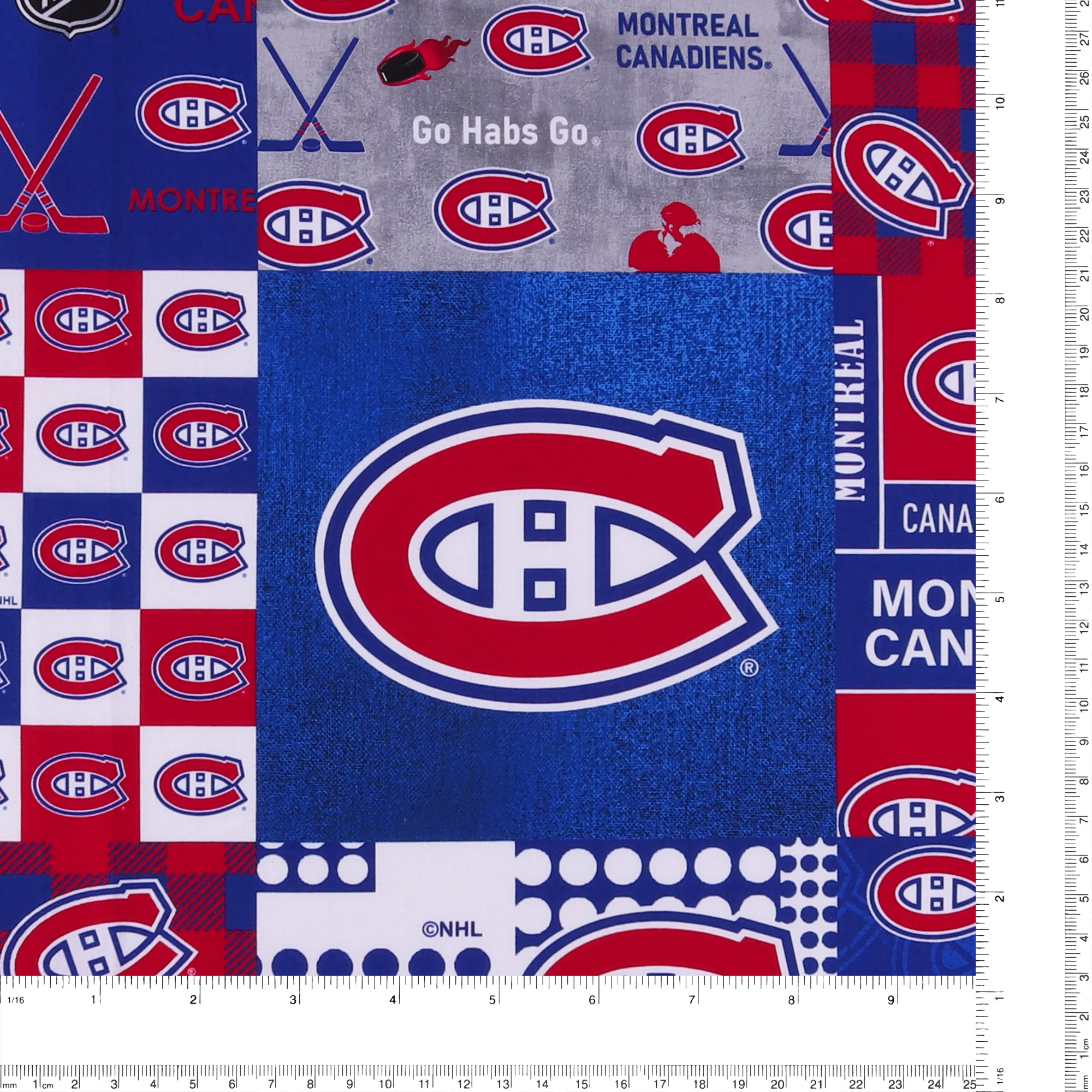 Montreal Canadiens NHL COTTON Print - Blue - Image 3