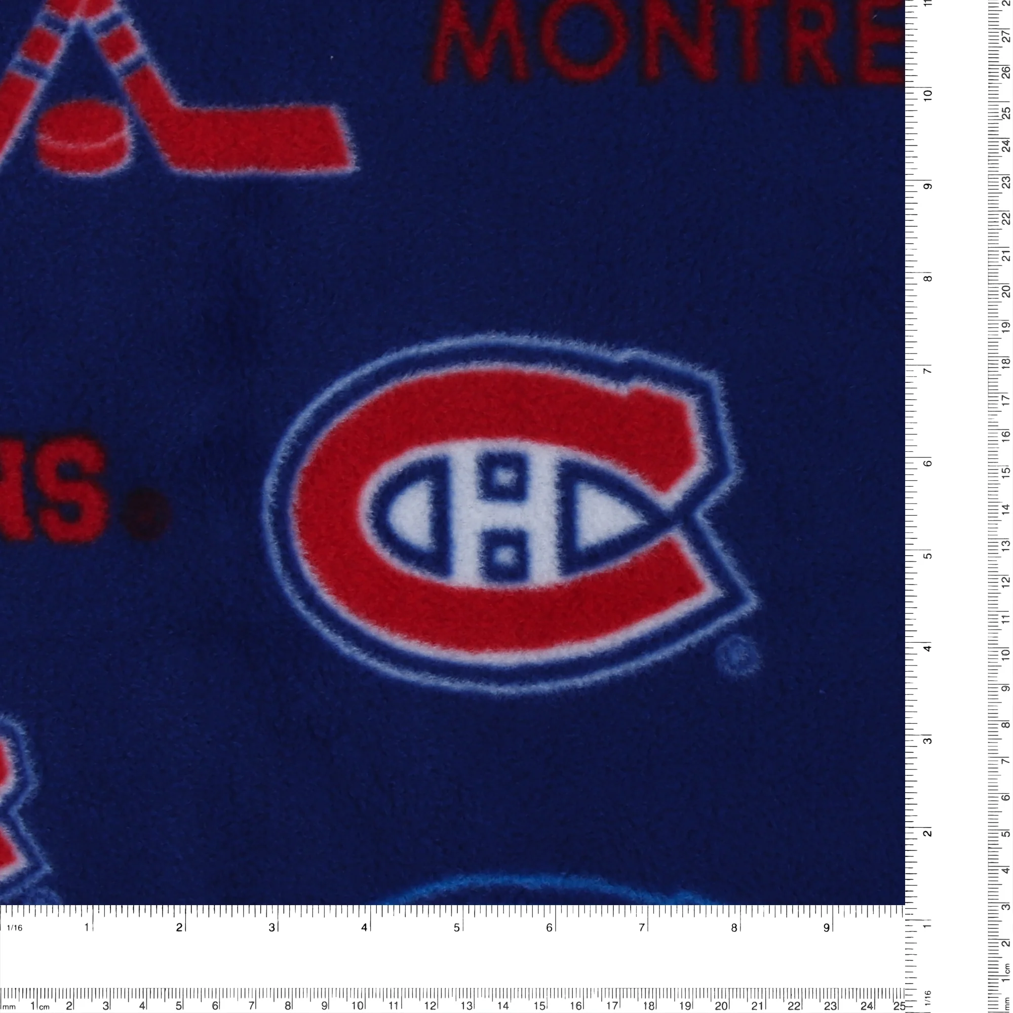 Montreal Canadiens NHL Fleece Print - MO4 - Blue - Image 3