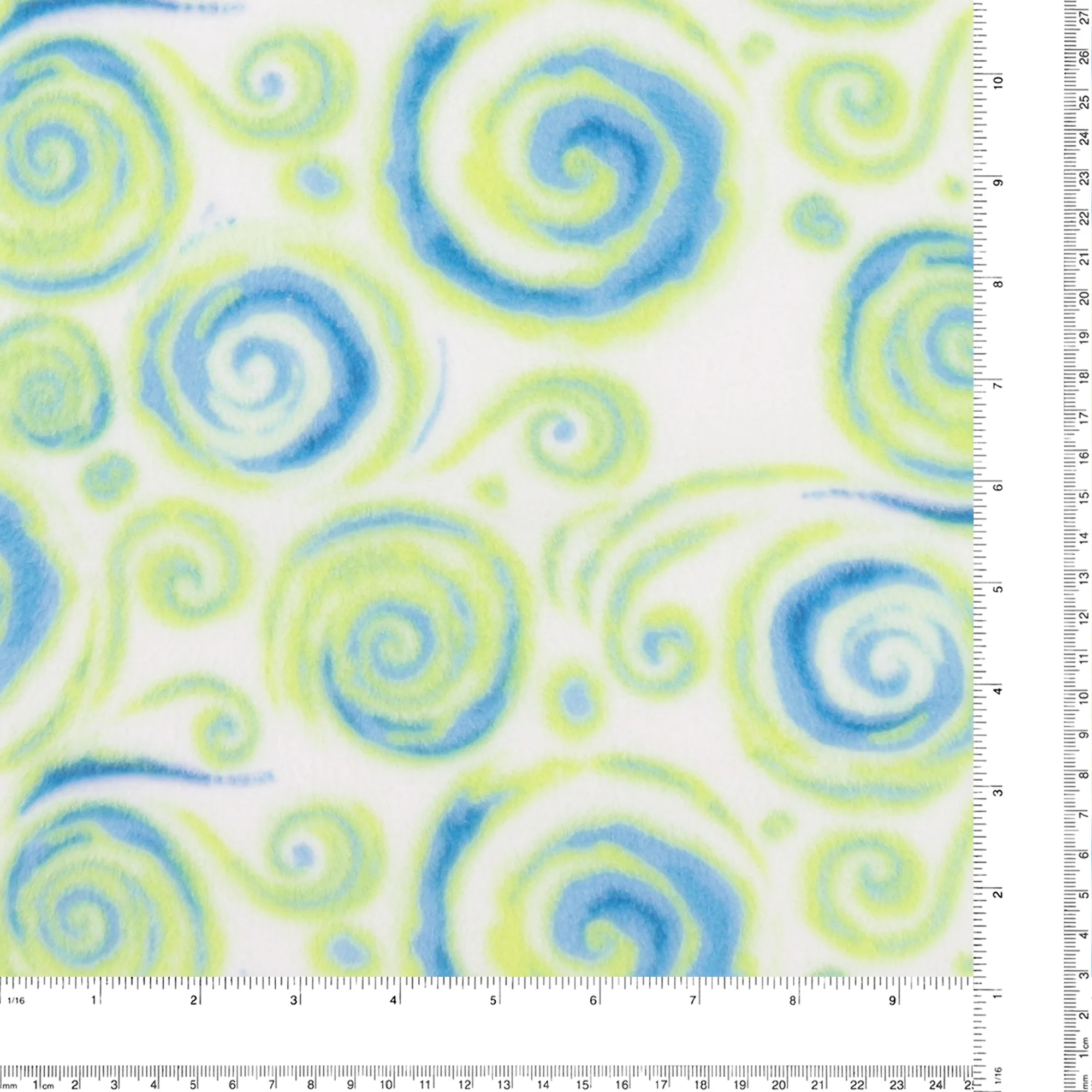 Mountain Fleece Prints Baby - Swirls - 007 - Copen - Image 3