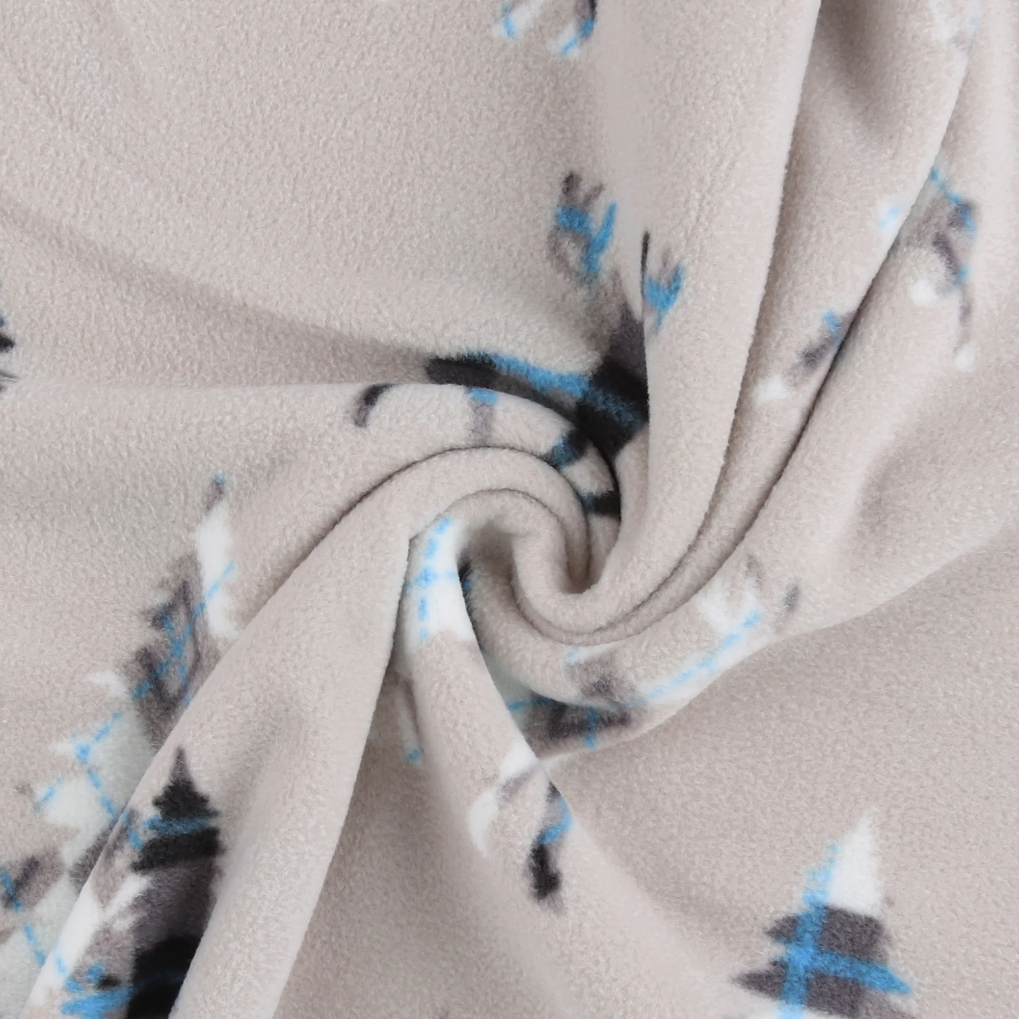 Mountain Fleece Prints - Forest Animal Arggyle - 021 - Dew - Image 2