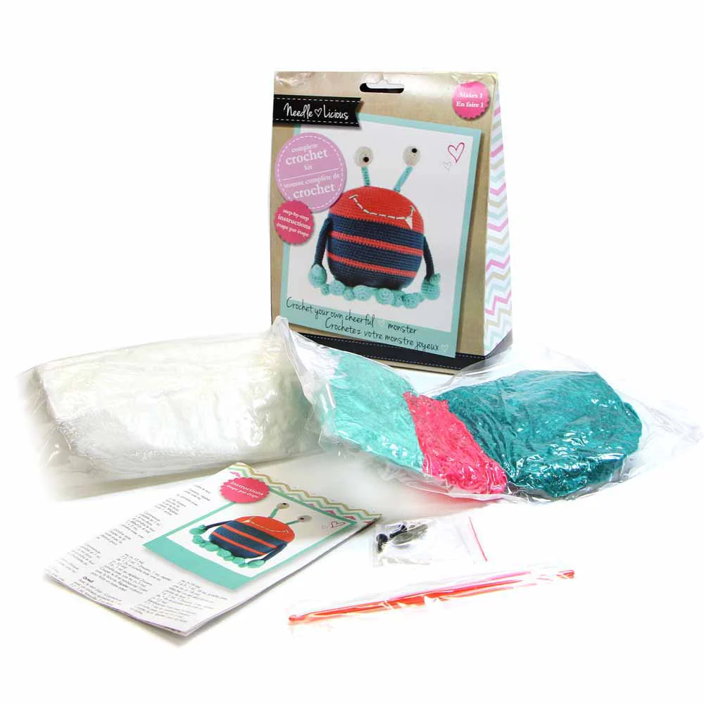 NEEDLE LICIOUS - Complete Crochet DIY Kit - Monster - Image 2