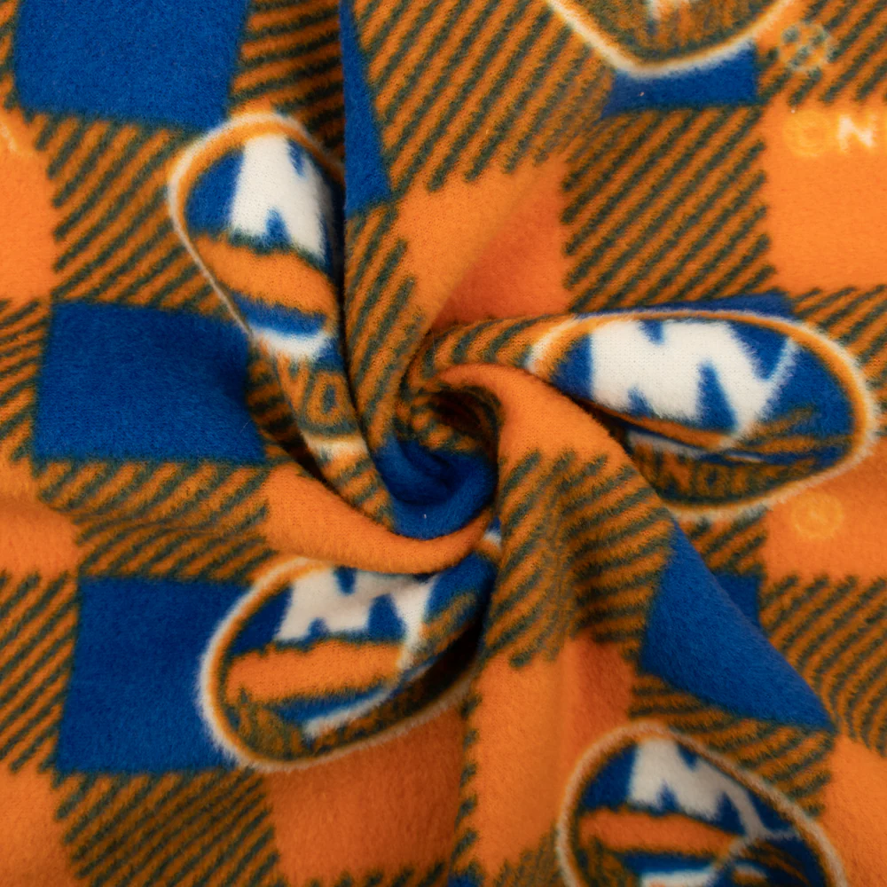 New York Islanders - NHL Fleece Print - Buffalo plaid - Orange - Image 3
