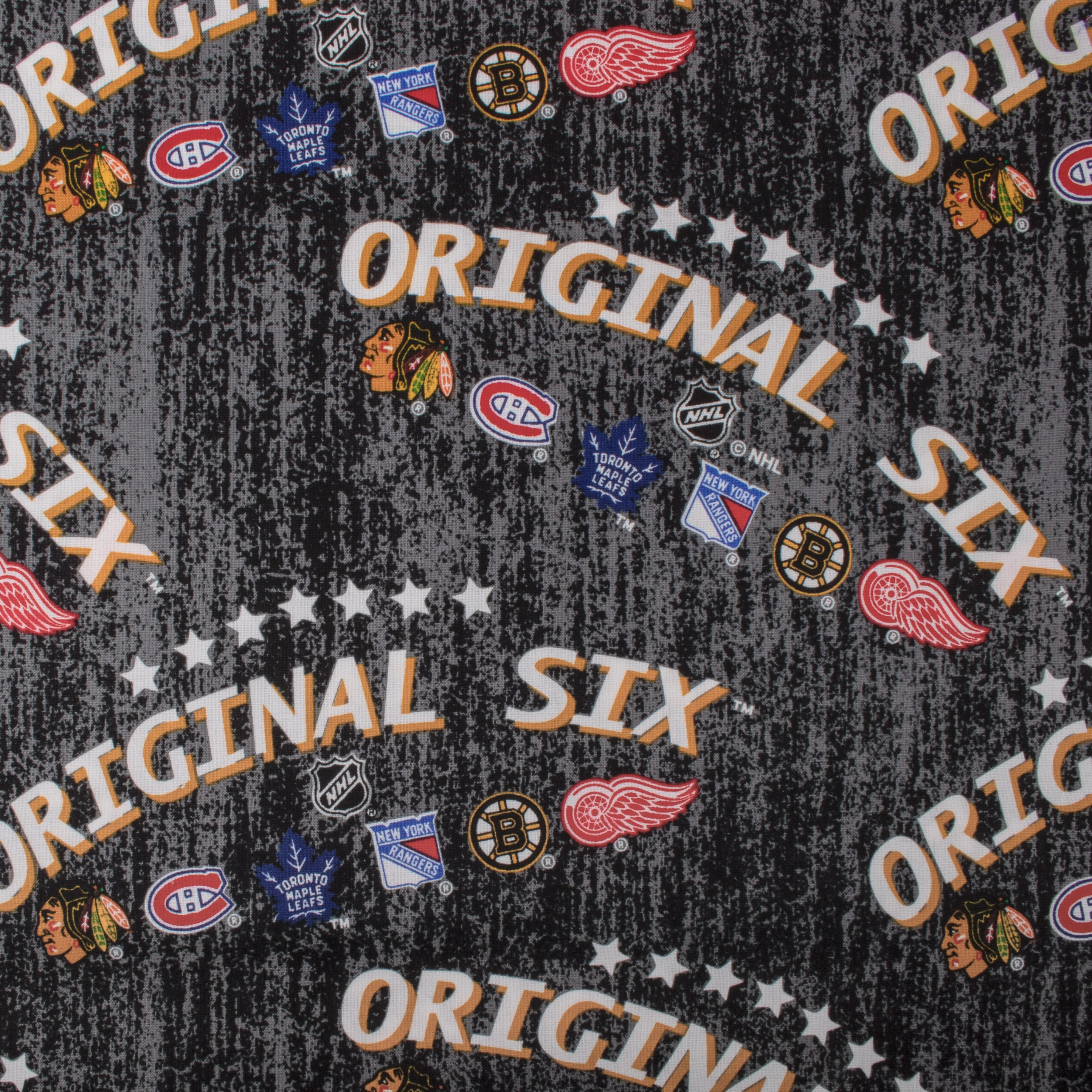 NHL Cotton - Original six - Logo - Black