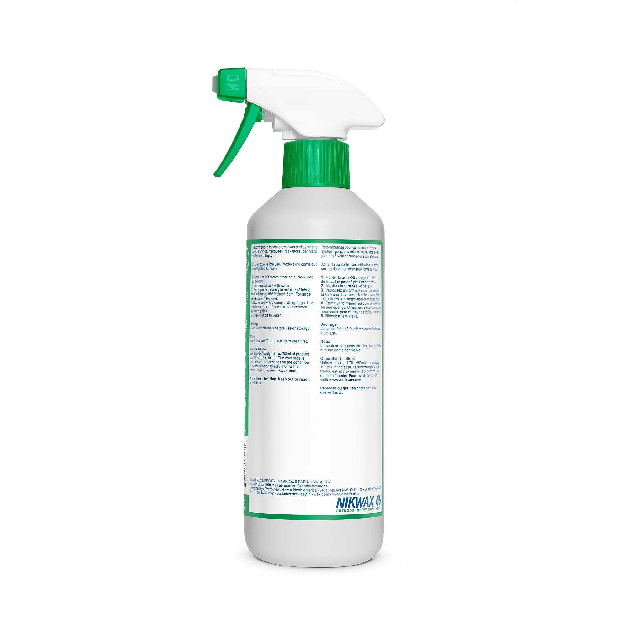 Nikwax - Tent and Gear Solarwash - Spray on 500 ml - Image 2