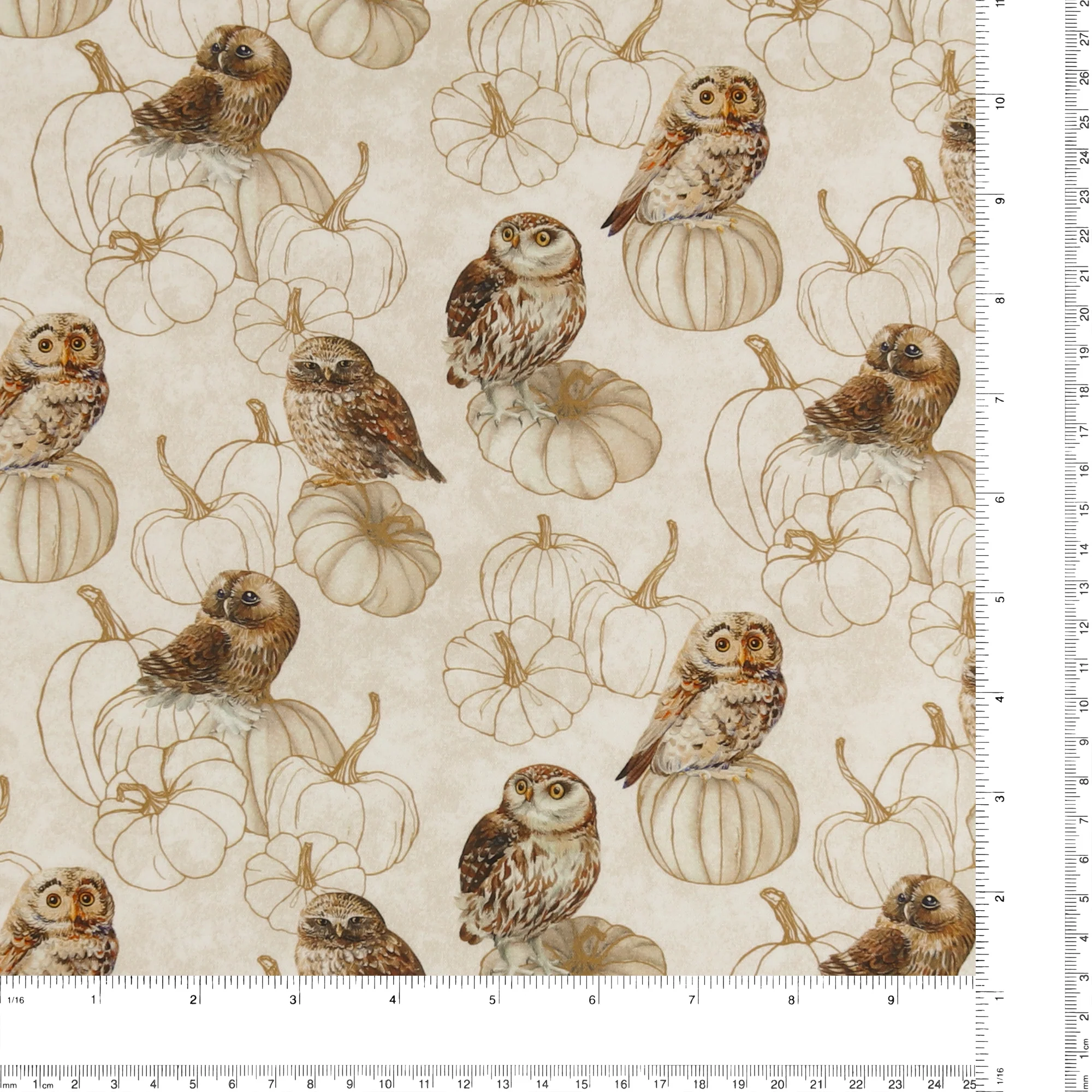 Northcott - Printed Cotton - NIGHT OWL - 001 - Offwhite - Image 3