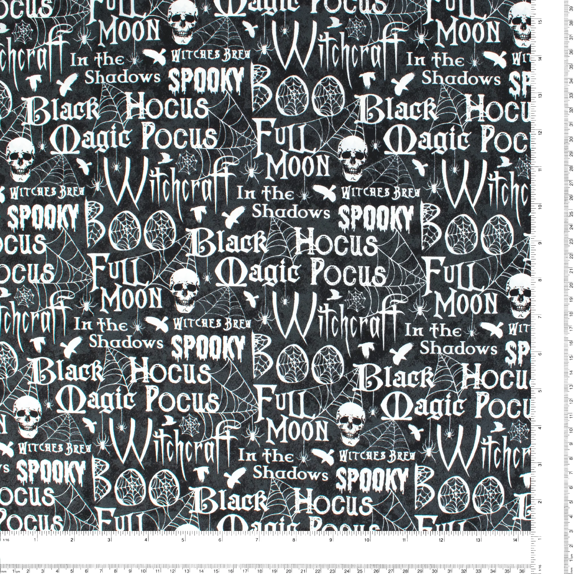 Northcott - Printed Cotton - SPELLBOUND - 002 - Black - Image 3