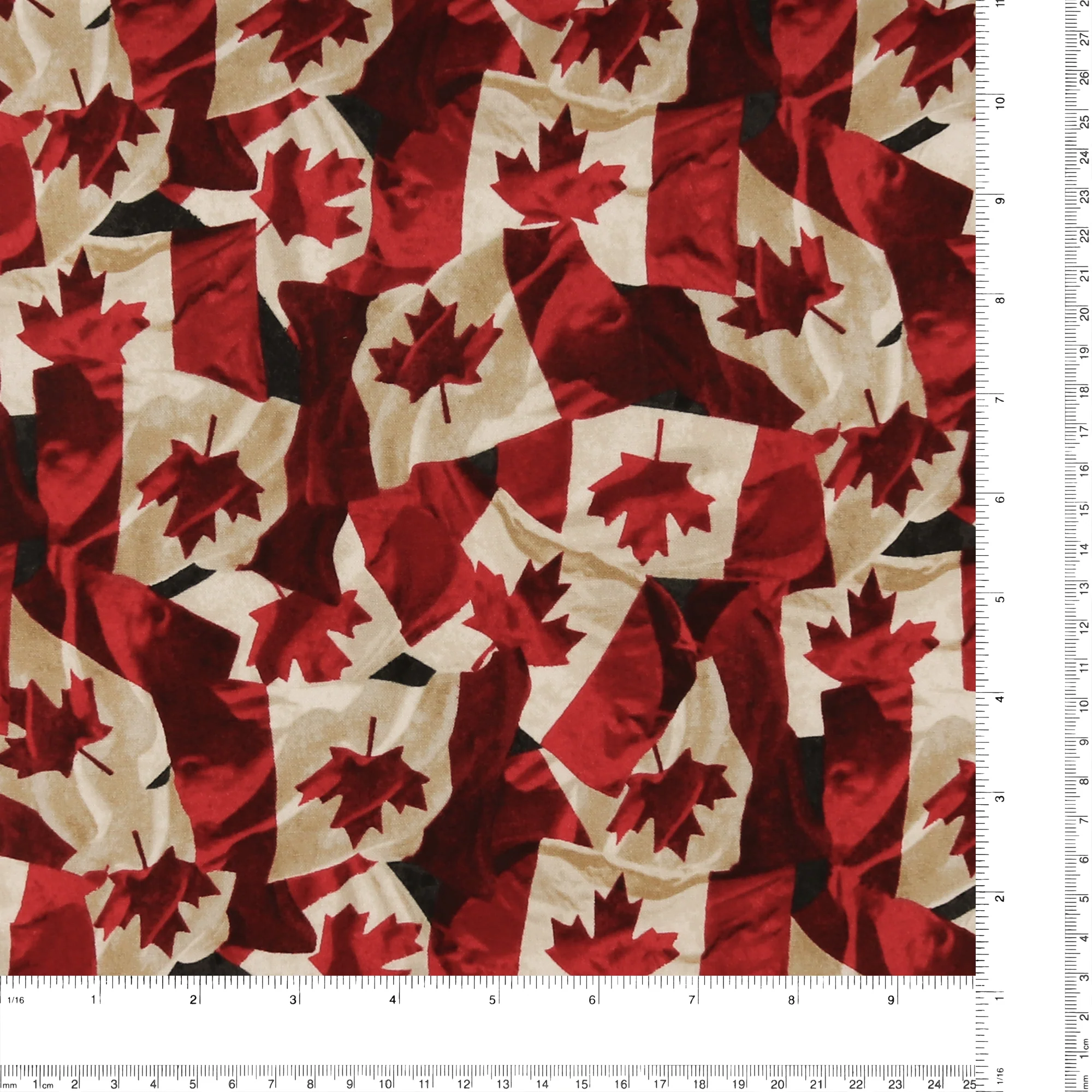 Northcott Printed Cotton - STONE HENGE OH CANADA - 029 - Red - Image 3