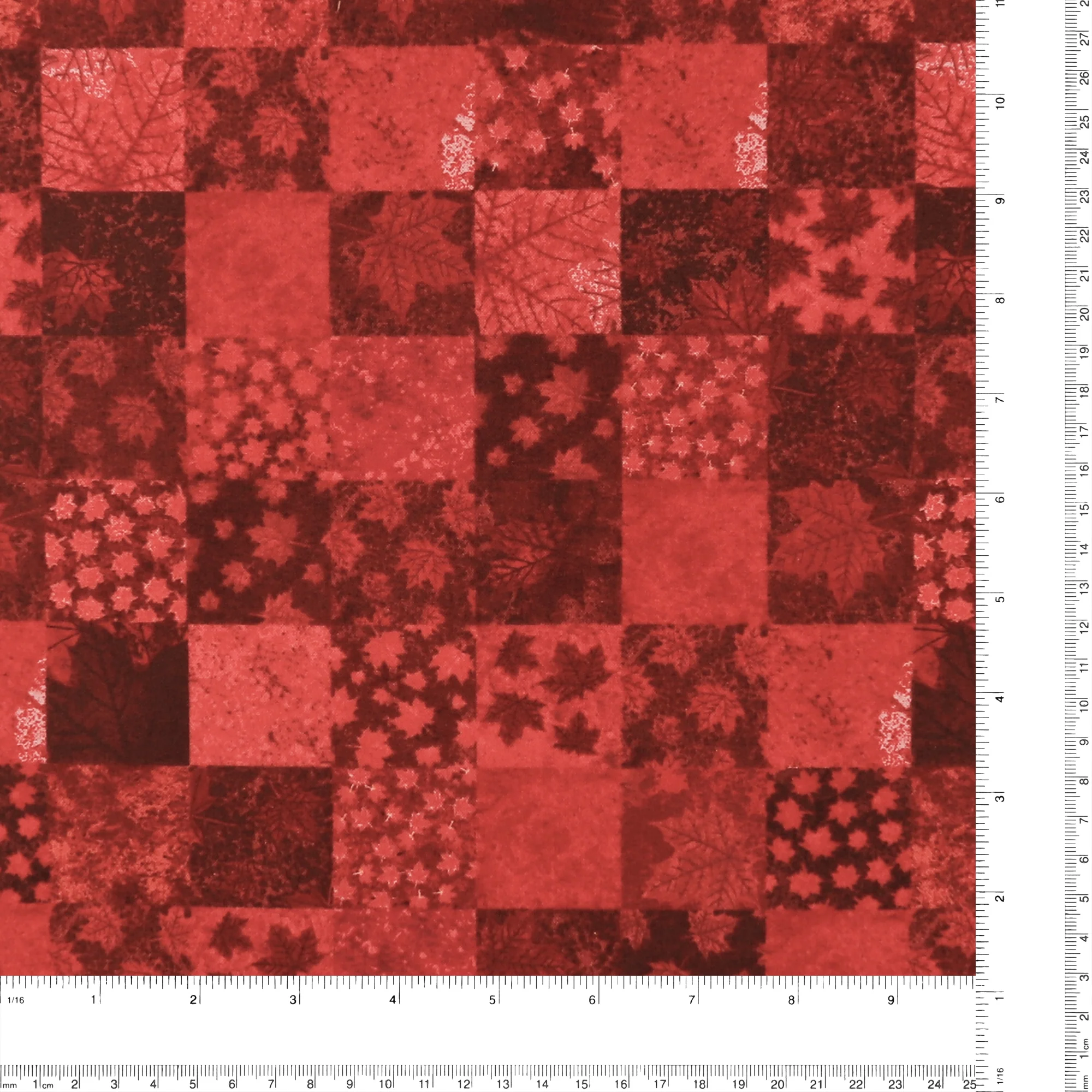 Northcott Printed Cotton - STONE HENGE OH CANADA - 030 - Red - Image 3