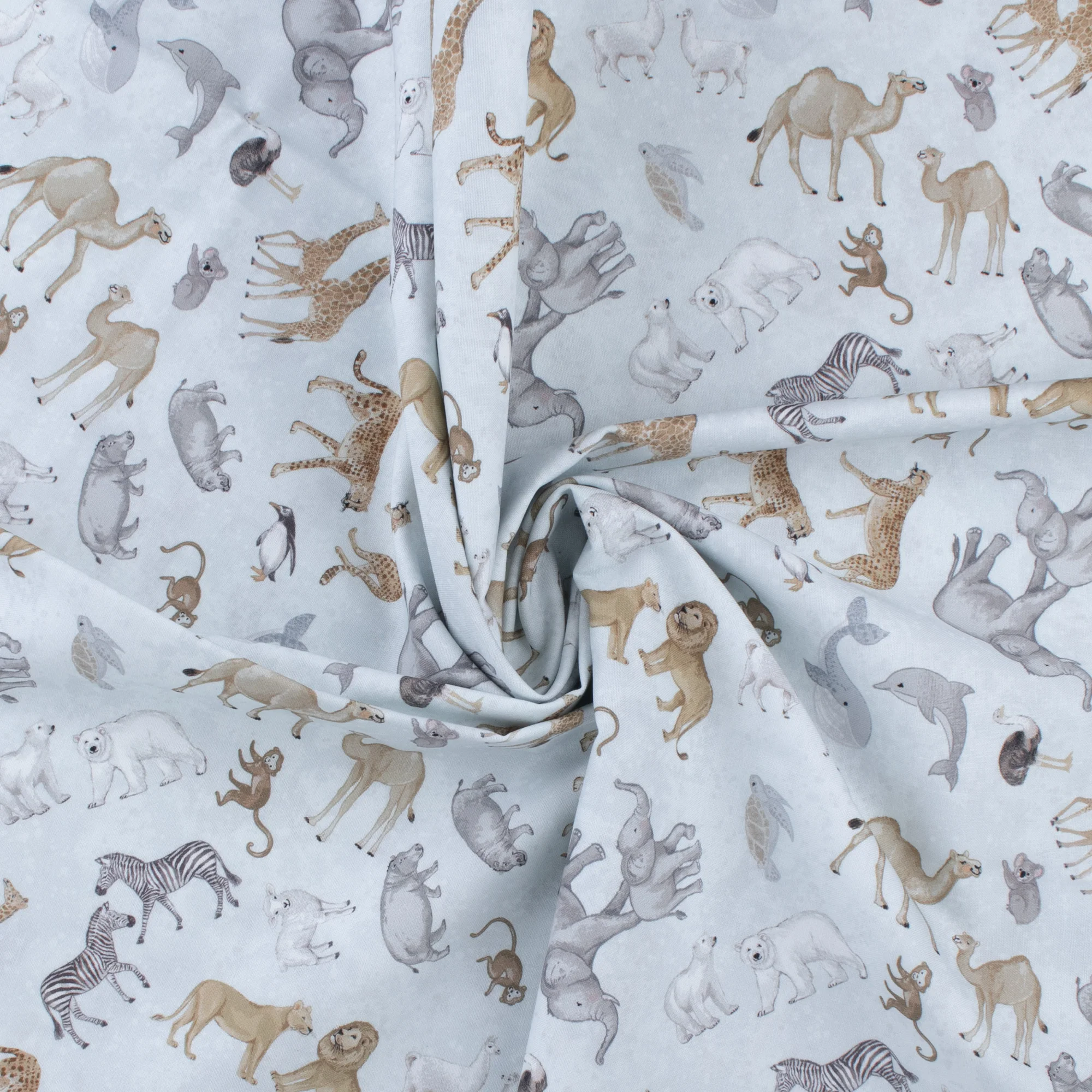 Northcott - Printed Cotton - TWO BY TWO - 003 - Iceberg - Image 2