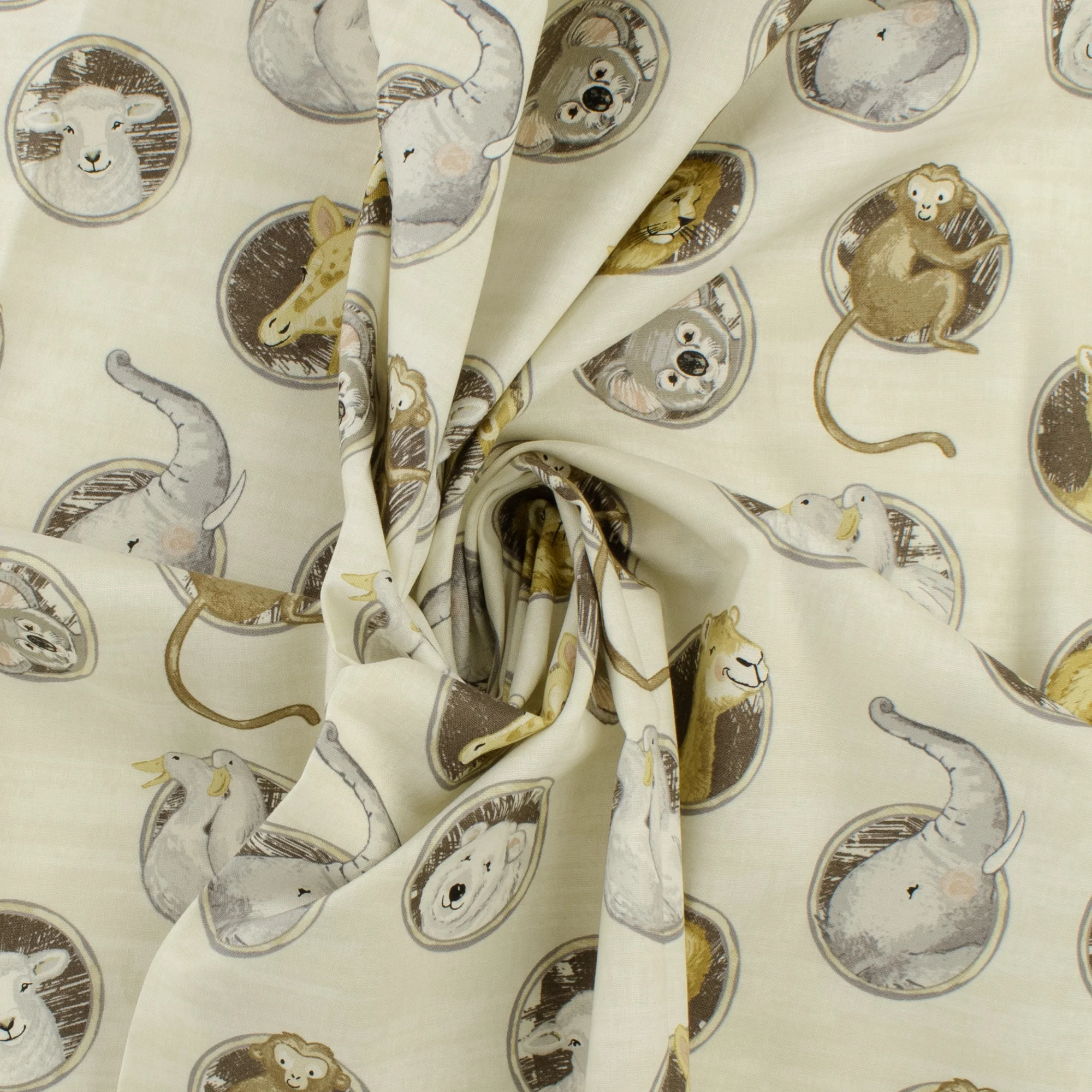 Northcott - Printed Cotton - TWO BY TWO - 004 - Bone - Image 2