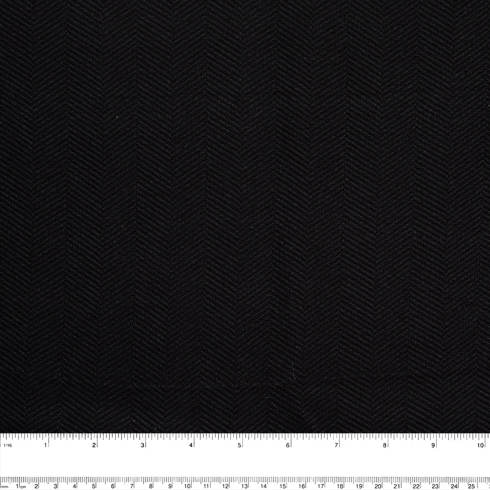Novelty Black Knit - Herringbone - Deep black - Image 3