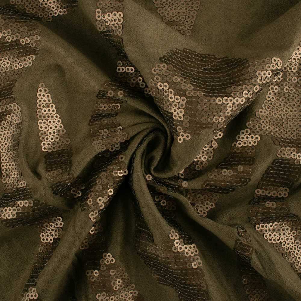 Novelty Fancy Suede - Sparkling - Olive - Image 2