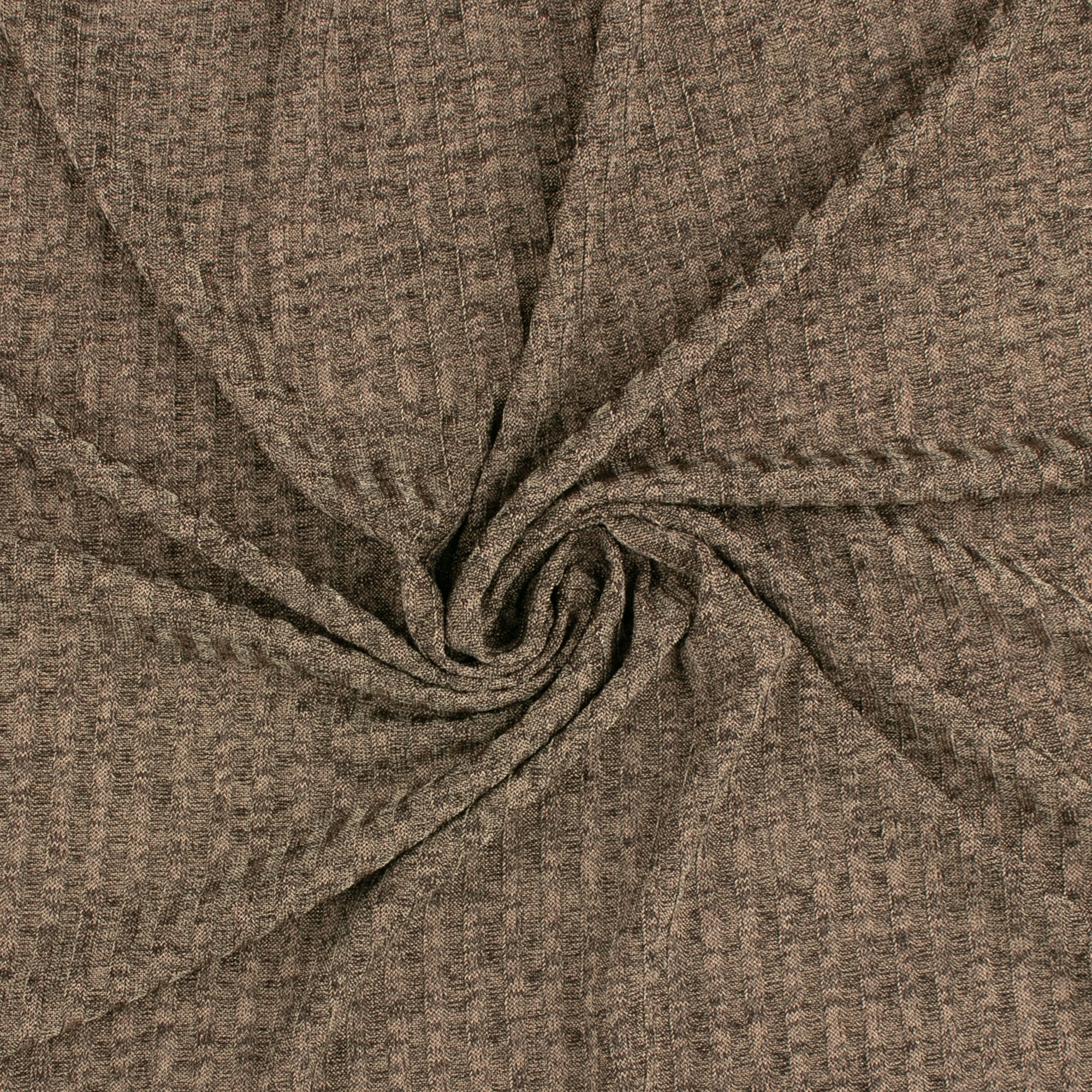 Novelty Knit Solid - Rib - Mix brown - Image 2