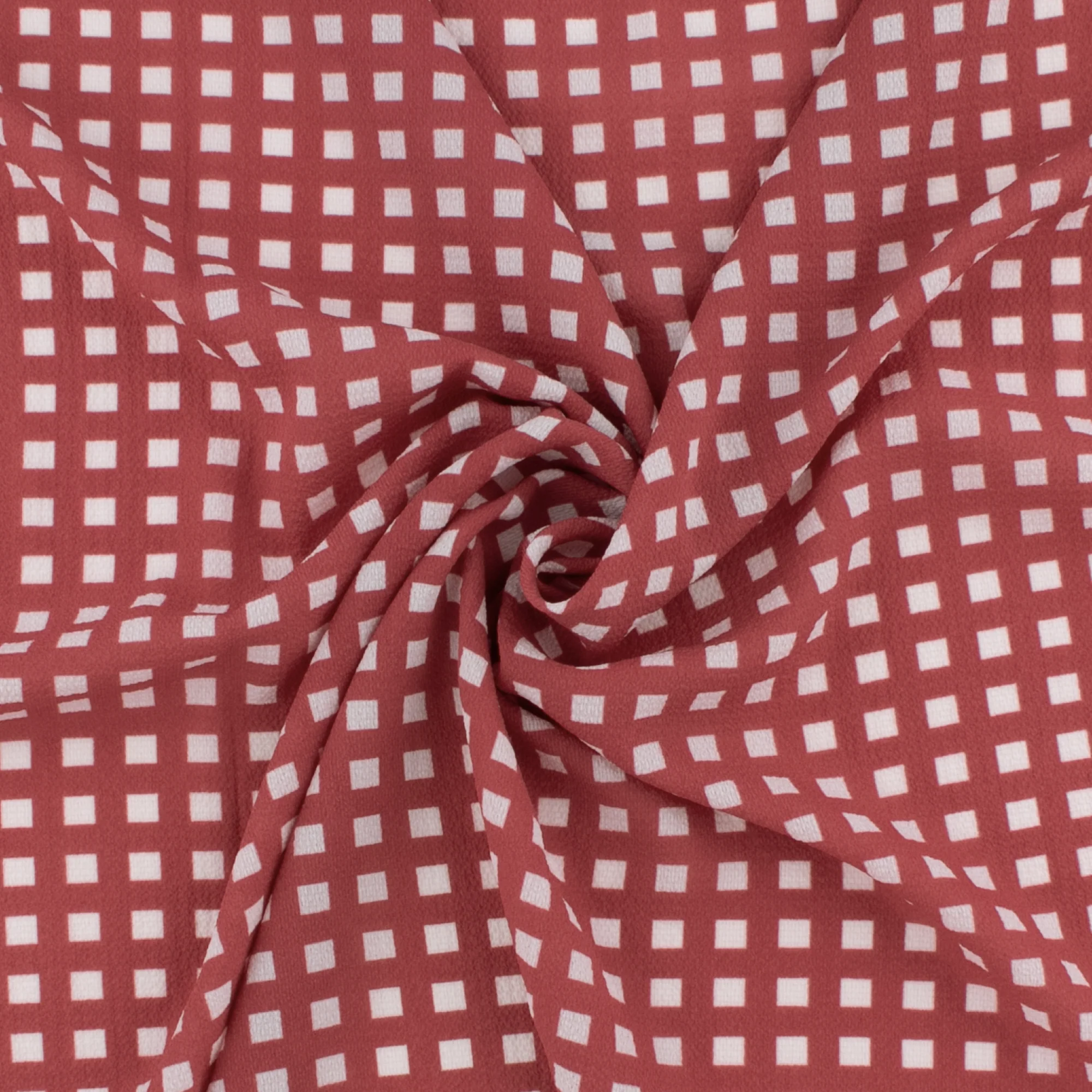 Novelty Polyester Print - 327 - Red - Image 2