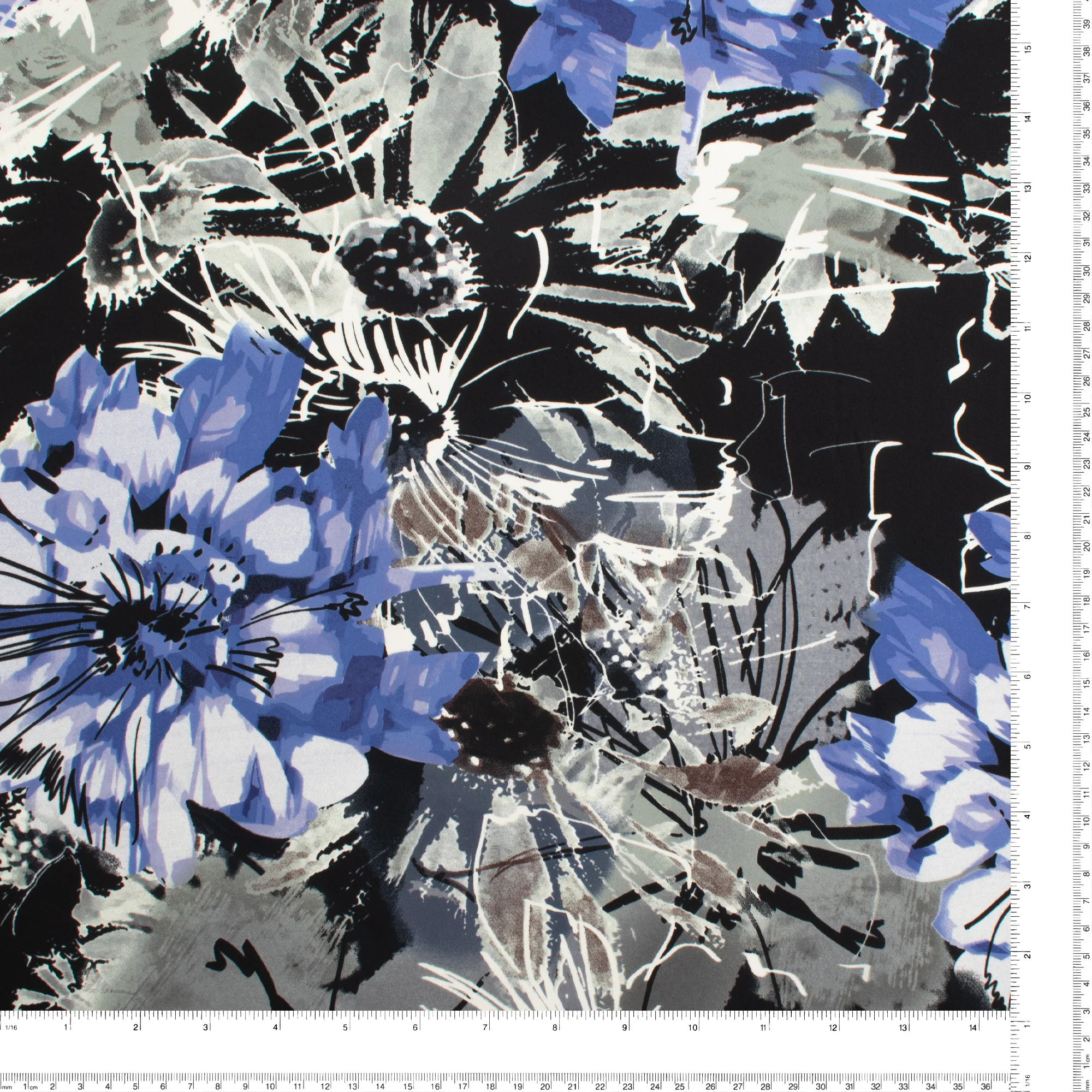 Novelty Polyester Print - 349 - Grey - Image 3