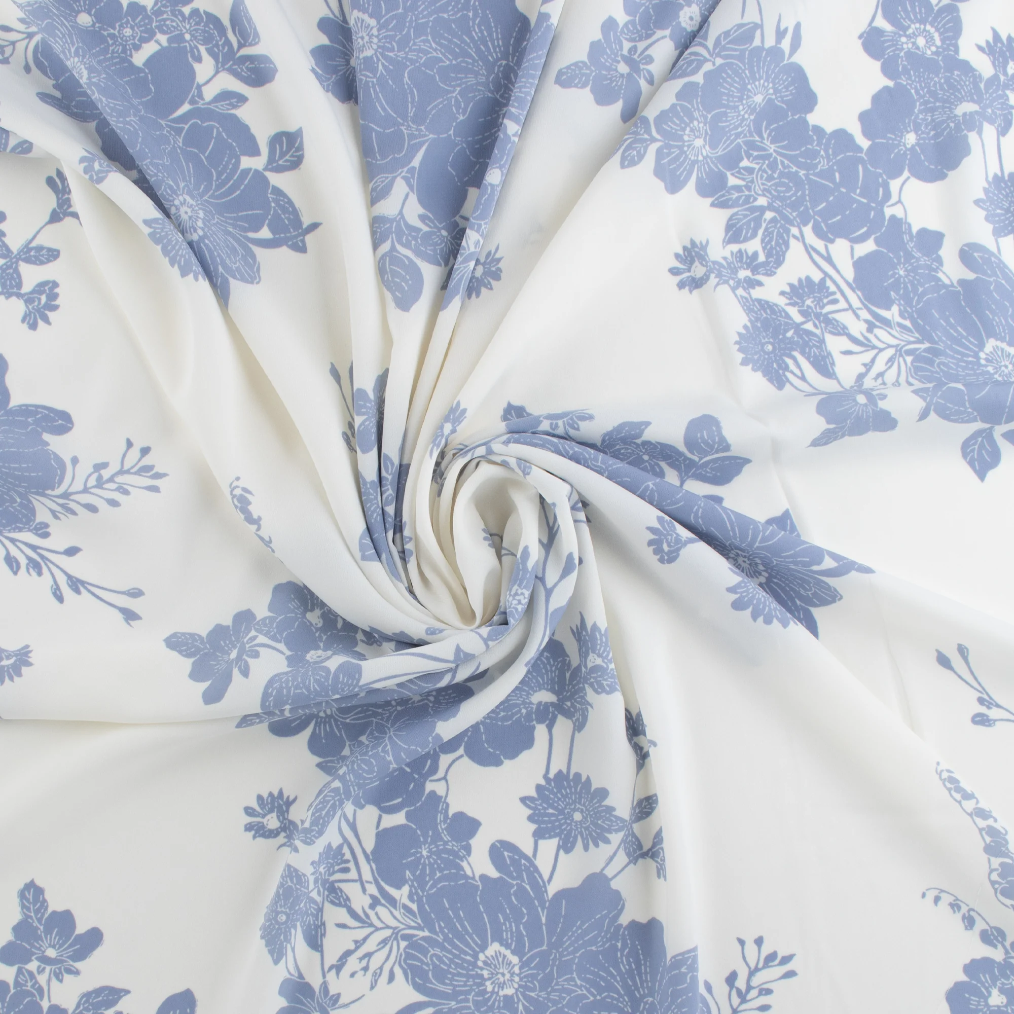 Novelty Polyester Print - 402 - Blue - Image 2