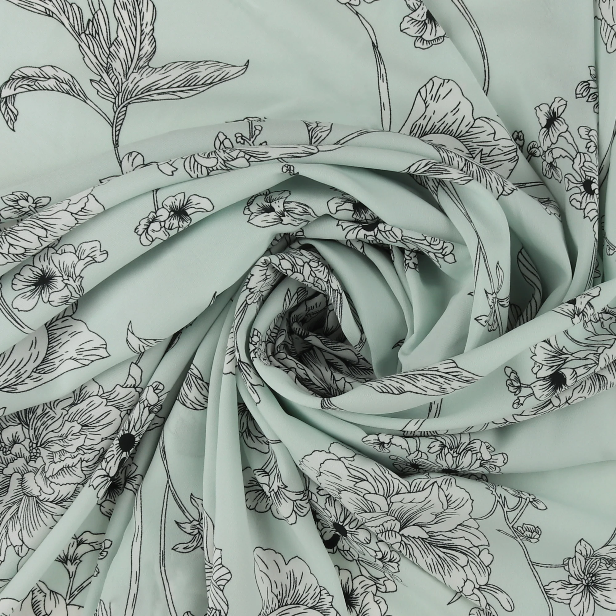 Novelty Polyester Print - 408 - Mint - Image 2