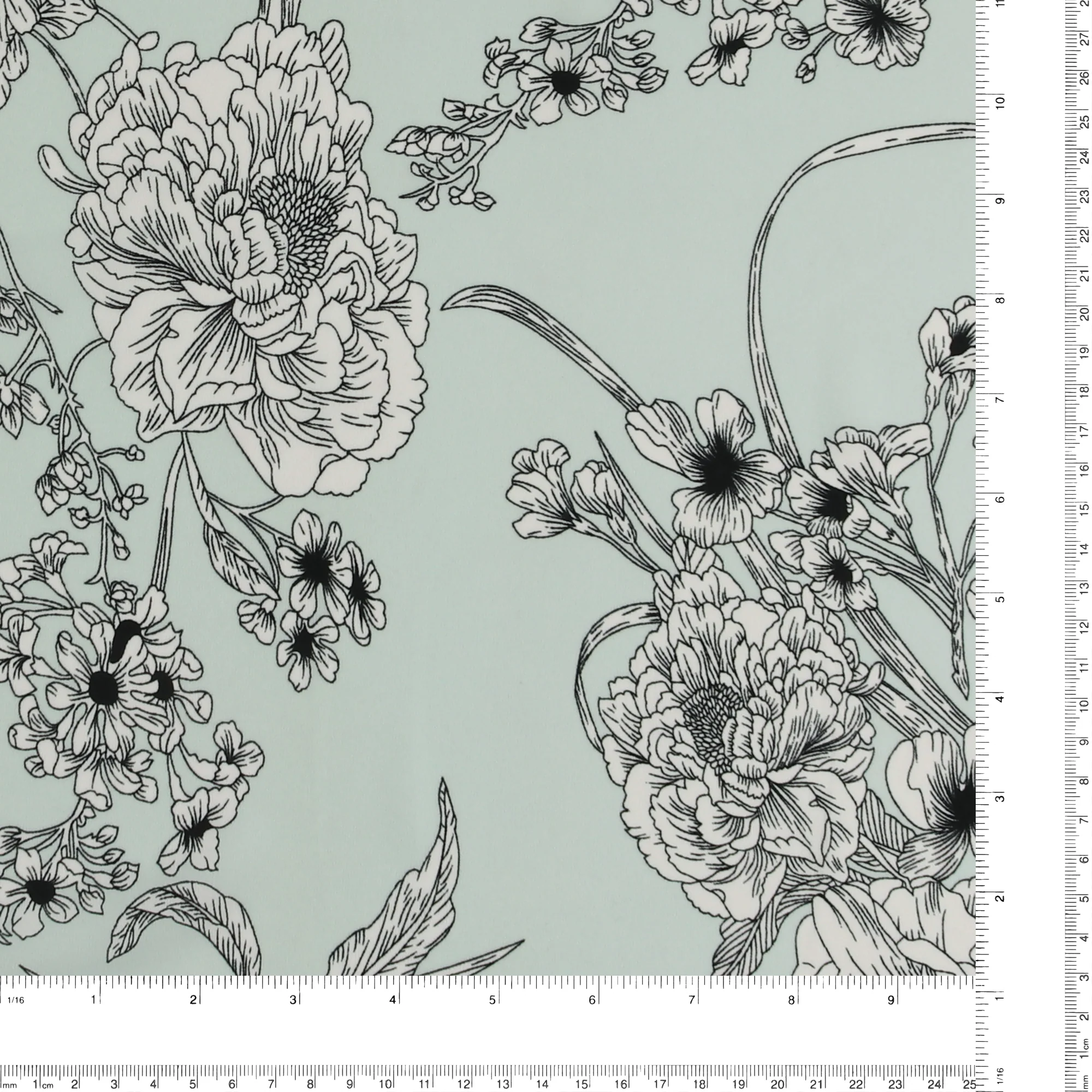 Novelty Polyester Print - 408 - Mint - Image 3