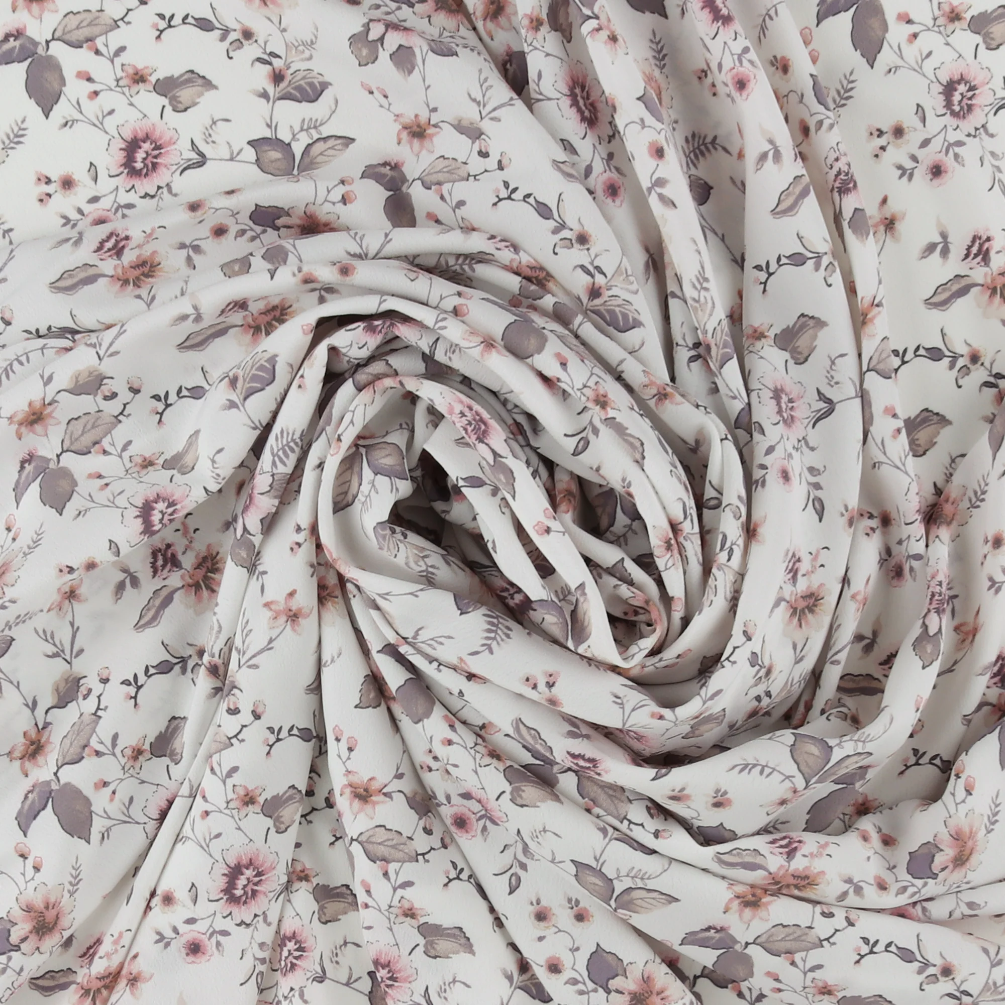 Novelty Polyester Print - 410 - White - Image 2