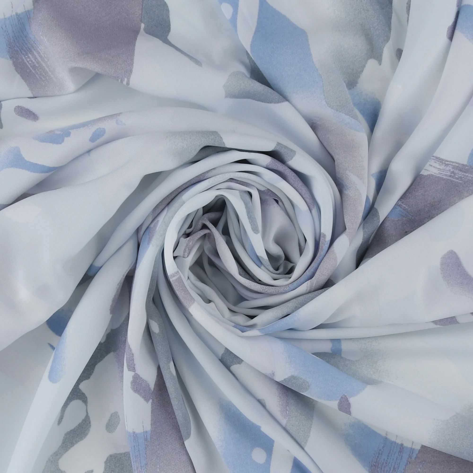 Novelty Polyester Print - 418 - Blue - Image 2
