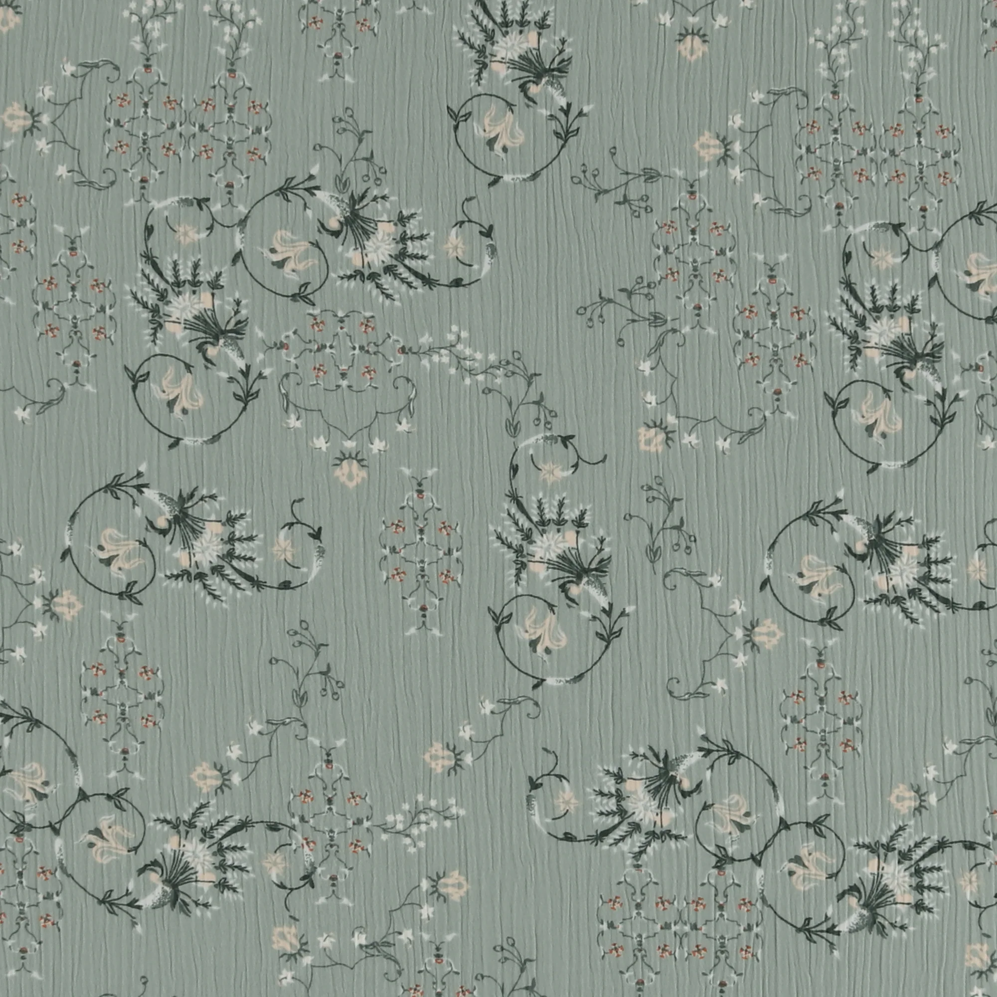 Novelty Polyester Print - 425 - Seafoam