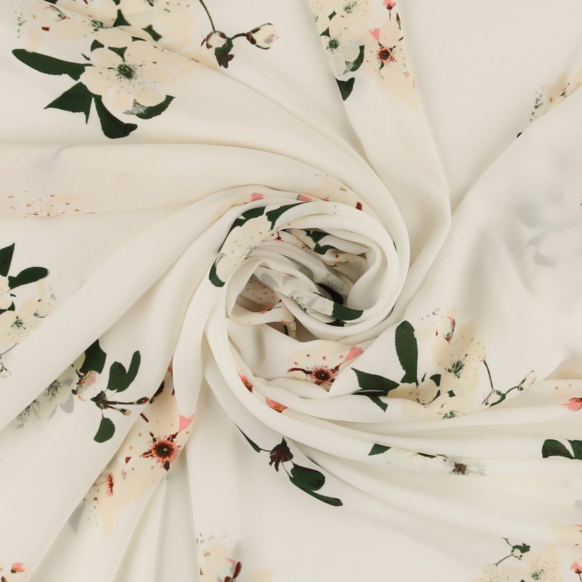 Novelty Polyester Print - 428 - White - Image 2