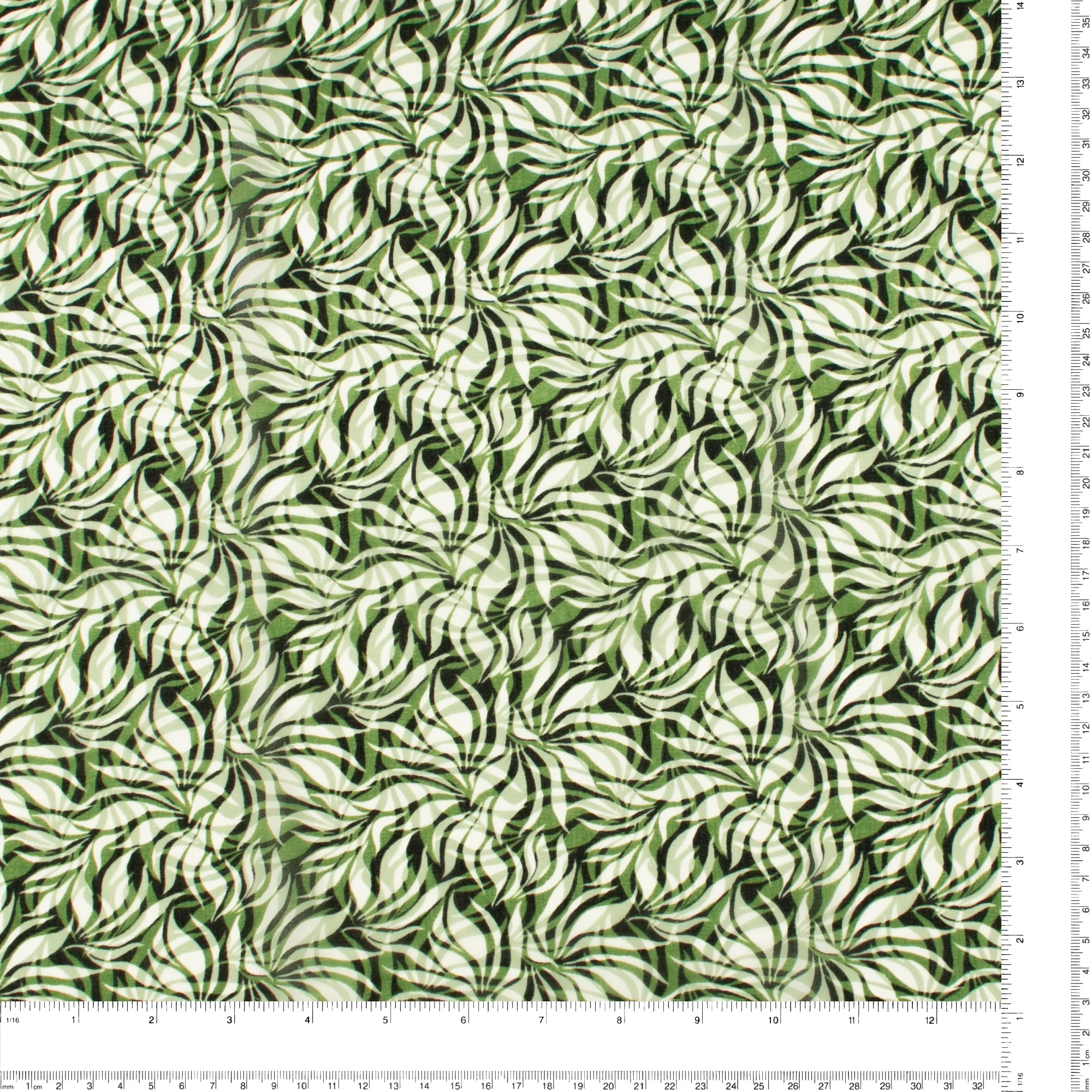 Novelty Printed Chiffon - 292 - Green - Image 3