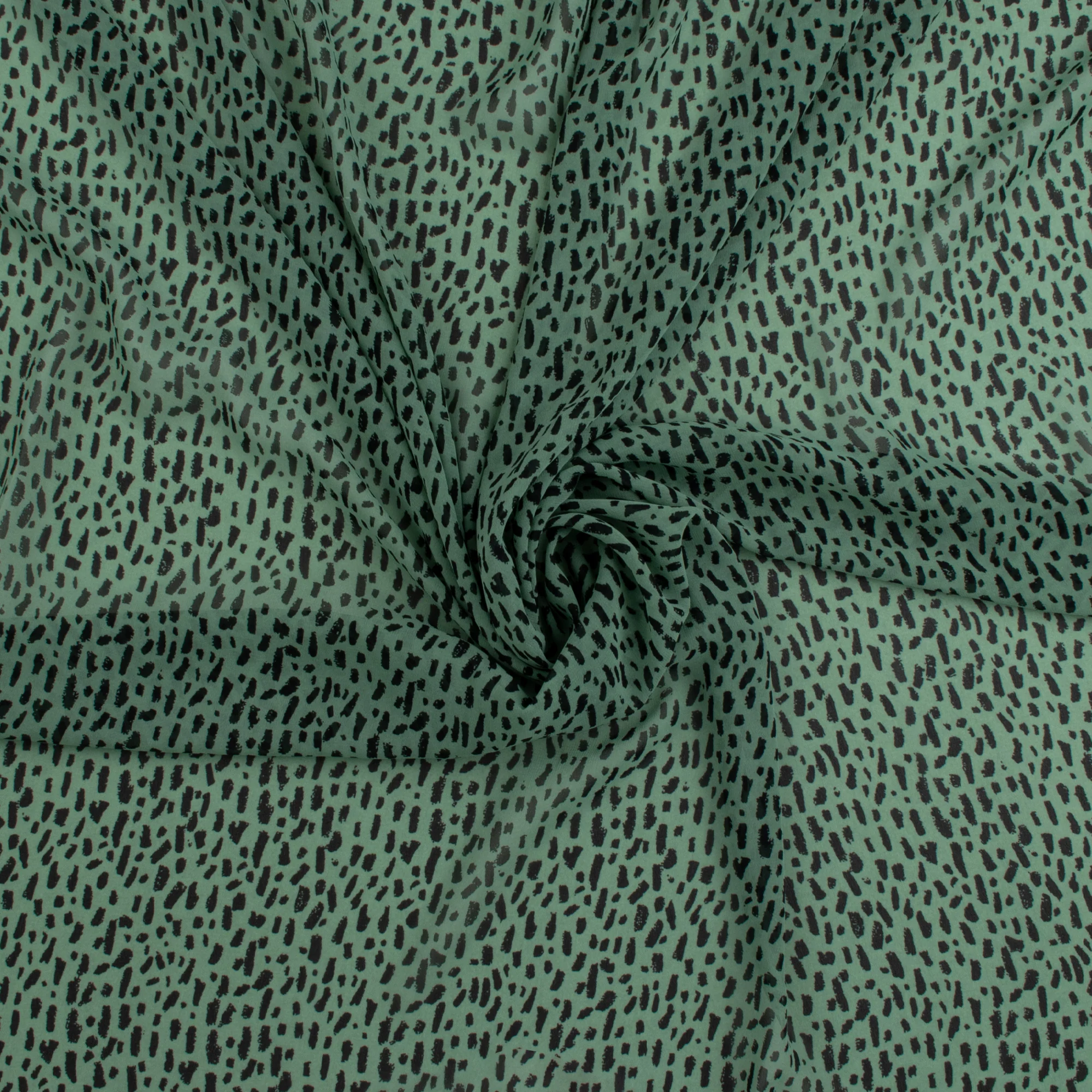 Novelty Printed Chiffon - 331 - Light Green - Image 2
