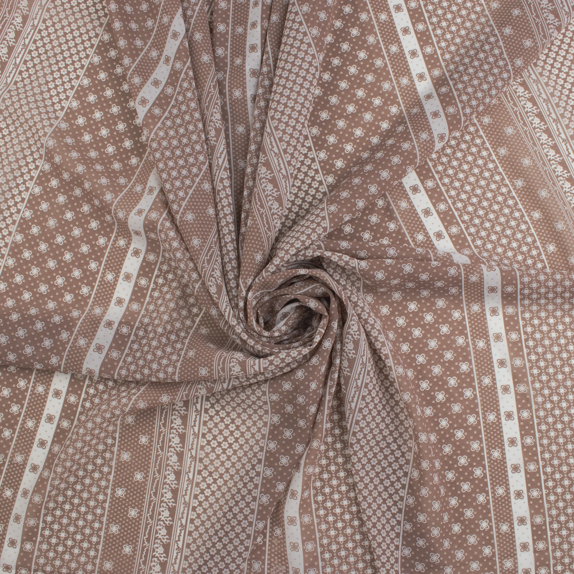 Novelty Printed Chiffon - 340 - Tan - Image 2