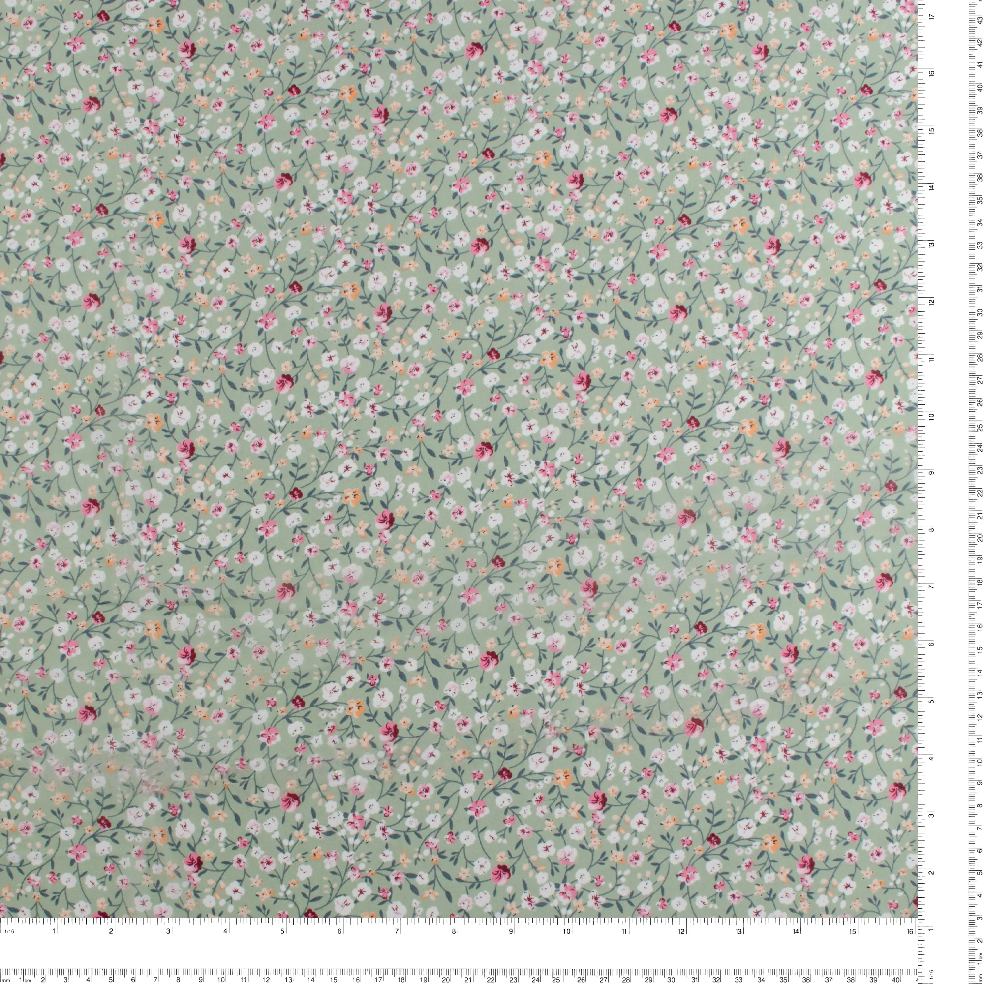 Novelty Printed Chiffon - 383 - Light Green - Image 3
