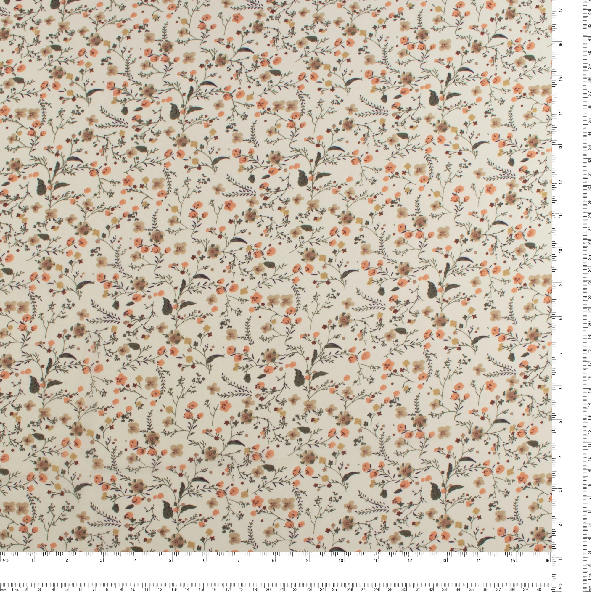 Novelty Printed Chiffon - 384 - Butter - Image 3