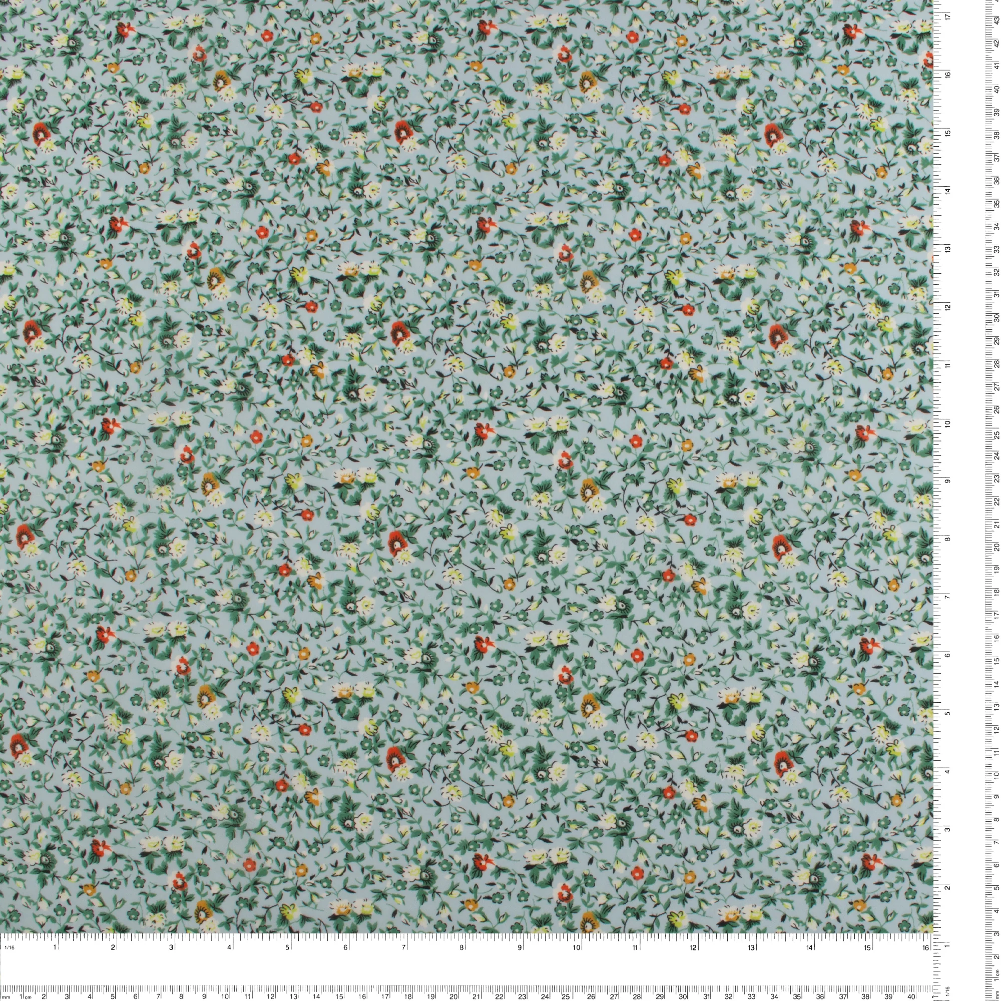 Novelty Printed Chiffon - 386 - Light Blue - Image 3