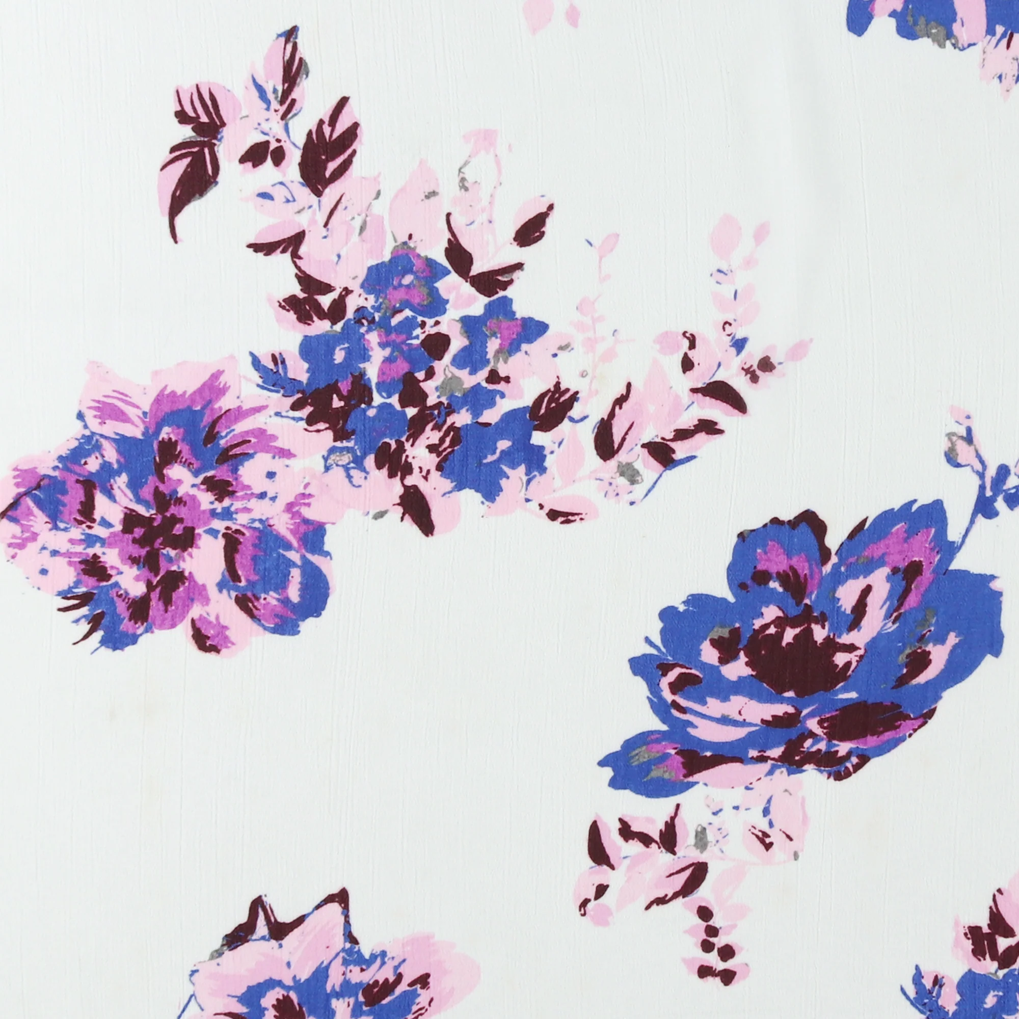 Novelty Printed Chiffon - 411 - White