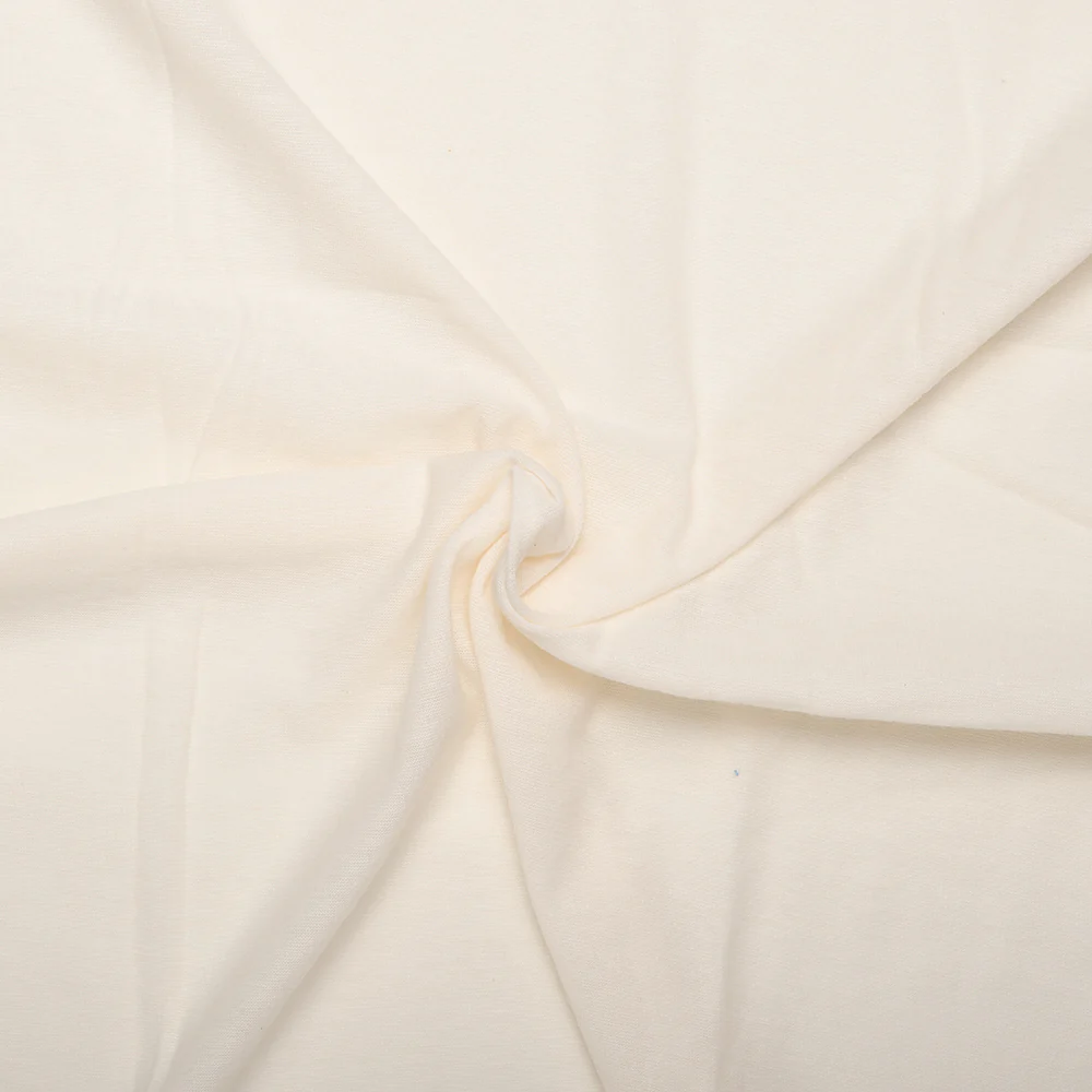 Novelty White Knit - Crepe - Ivory - Image 2