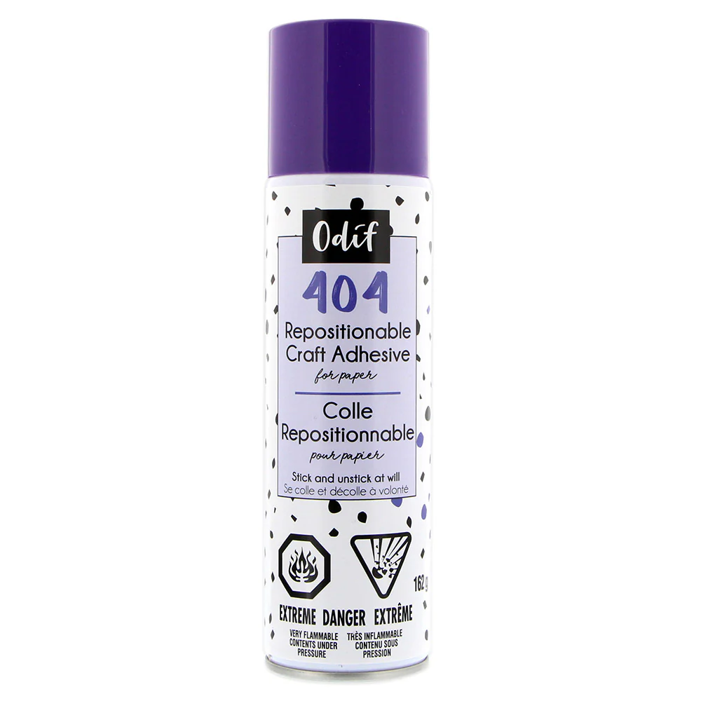ODIF 404 Spray and Fix Permanent Repositionable Adhesive for Craft Material - 167g