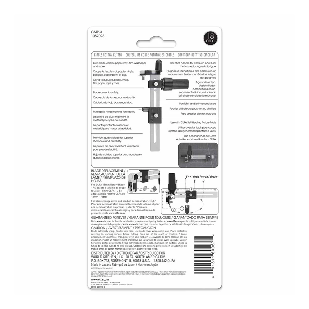 OLFA CMP-3 - Rotary Circle Cutter - Image 3