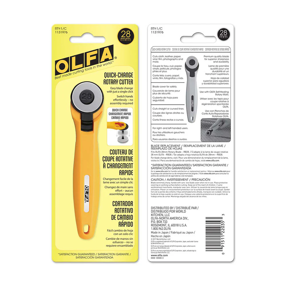 OLFA RTY-1/C - Quick Change 28mm Rotary Cutter - Image 4
