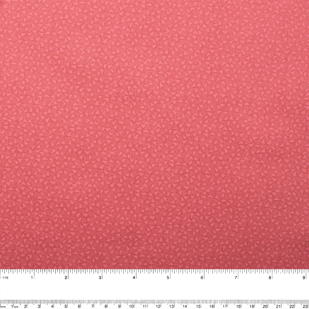 ORGANIC cotton - Triangles - Coral - Image 2