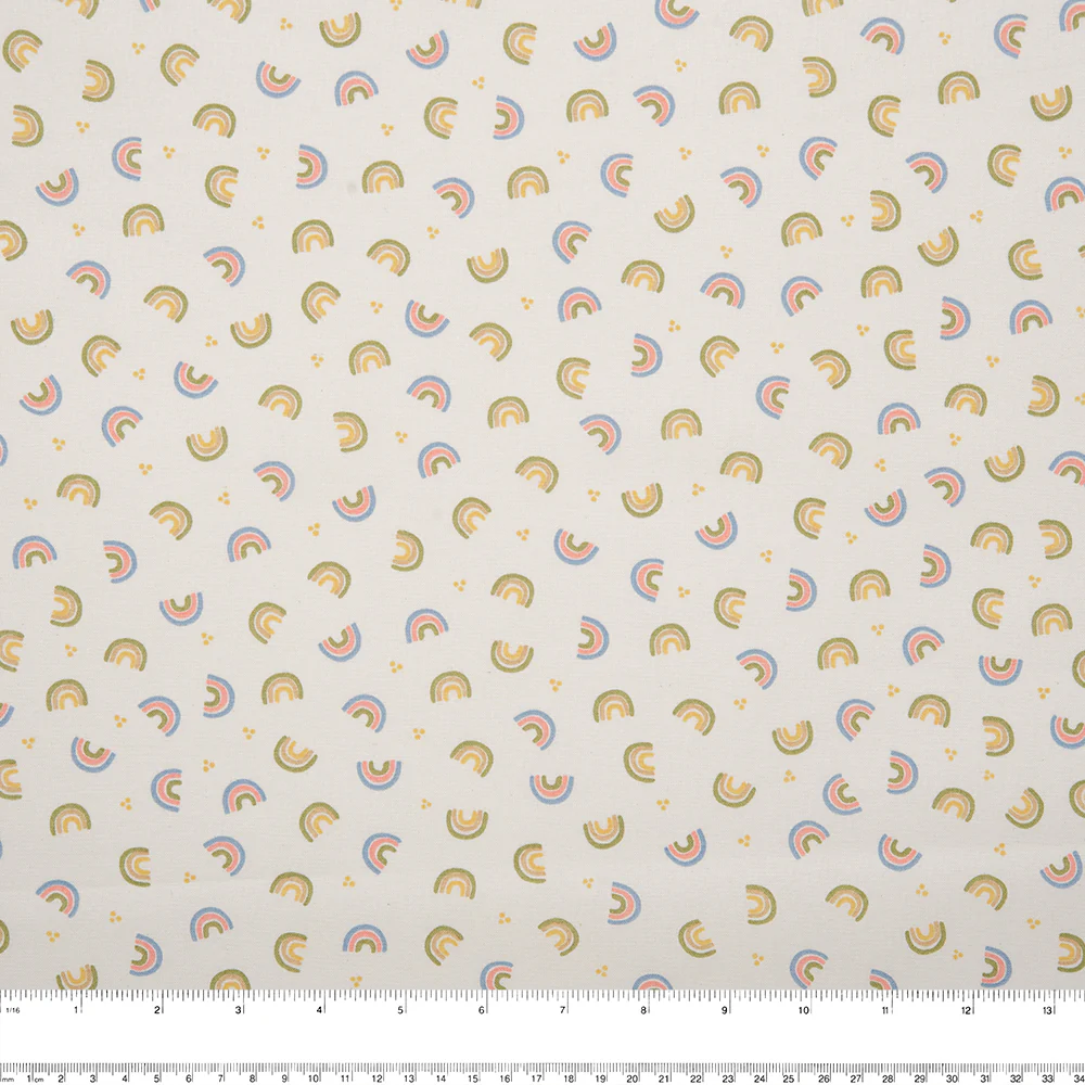 ORGANIC Mini Print - Rainbow - White - Image 2