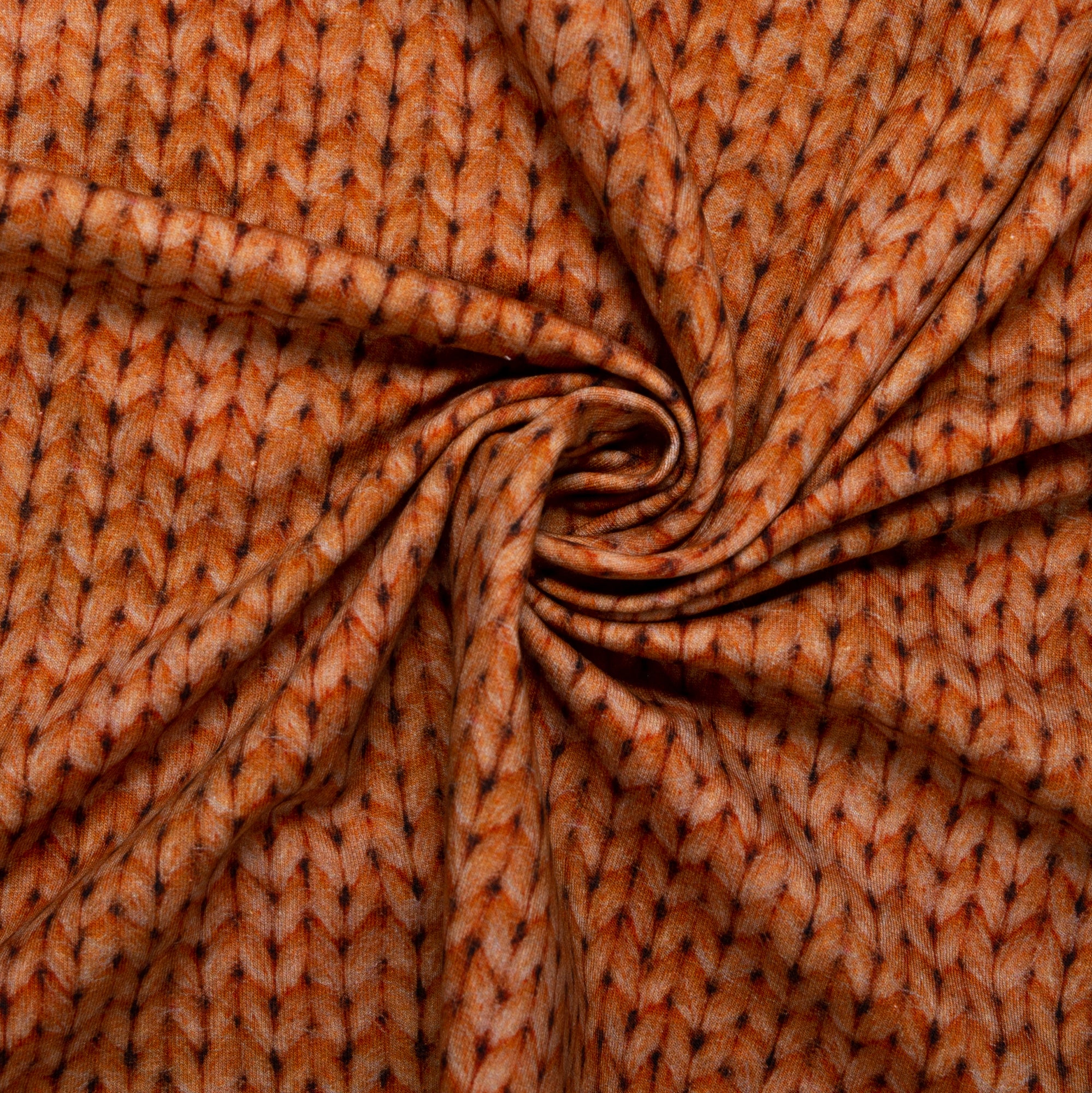 ORGANIC Printed Sweatshirt Fleece - GOTS - Knits - Bittersweet - Image 2