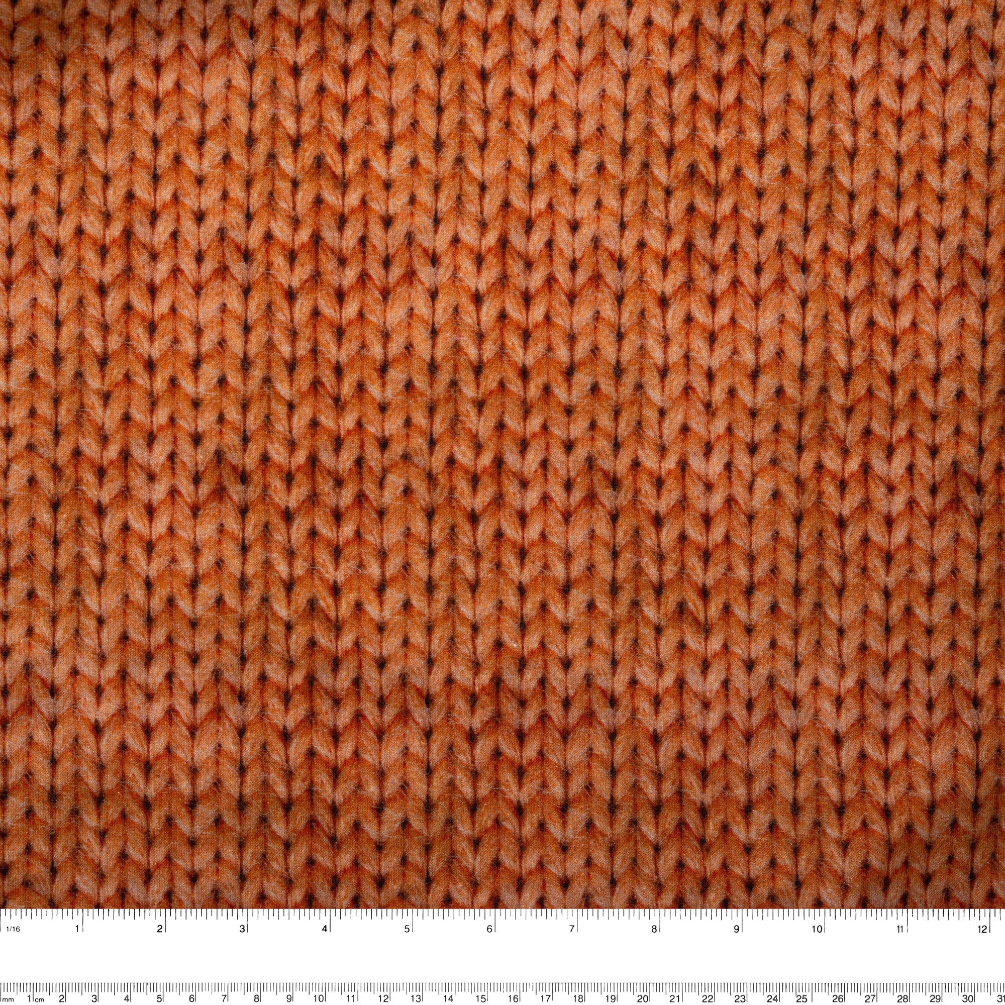 ORGANIC Printed Sweatshirt Fleece - GOTS - Knits - Bittersweet - Image 3