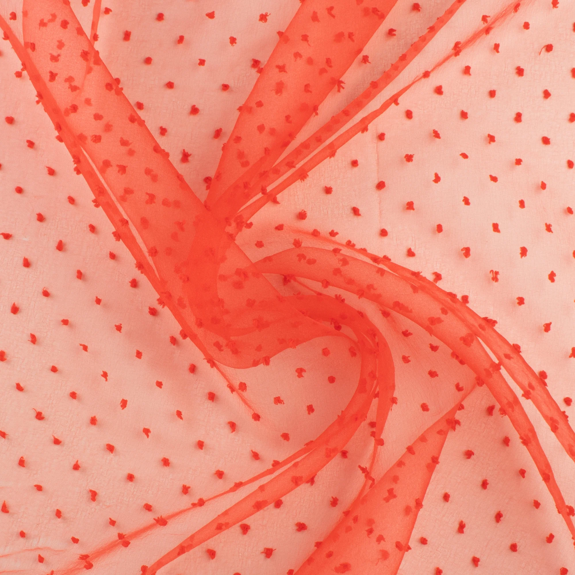 Organza Dot - ELEGANZA - 001 - Red - Image 2